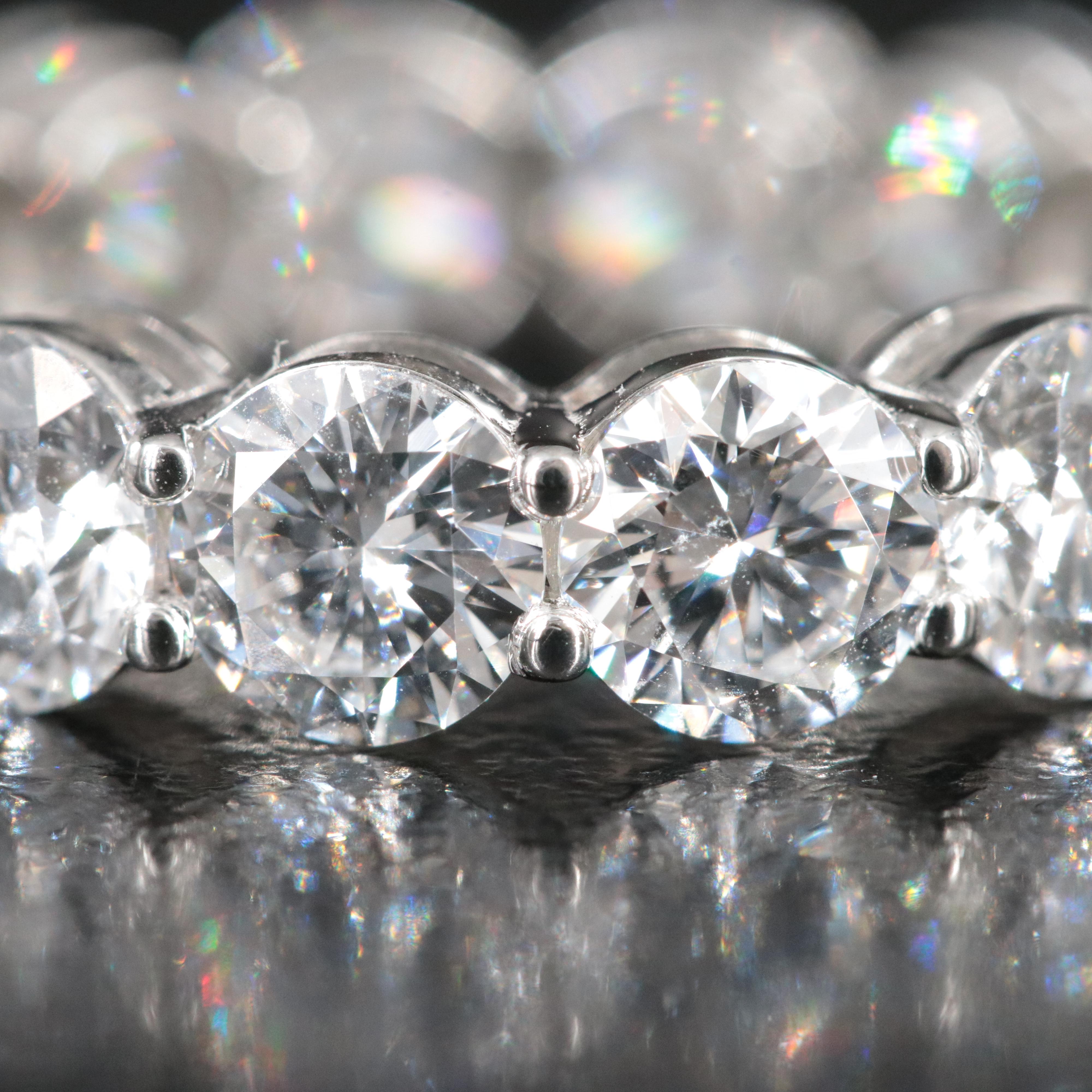 Platinum 7.24 CTW Lab Grown Diamond Eternity Band