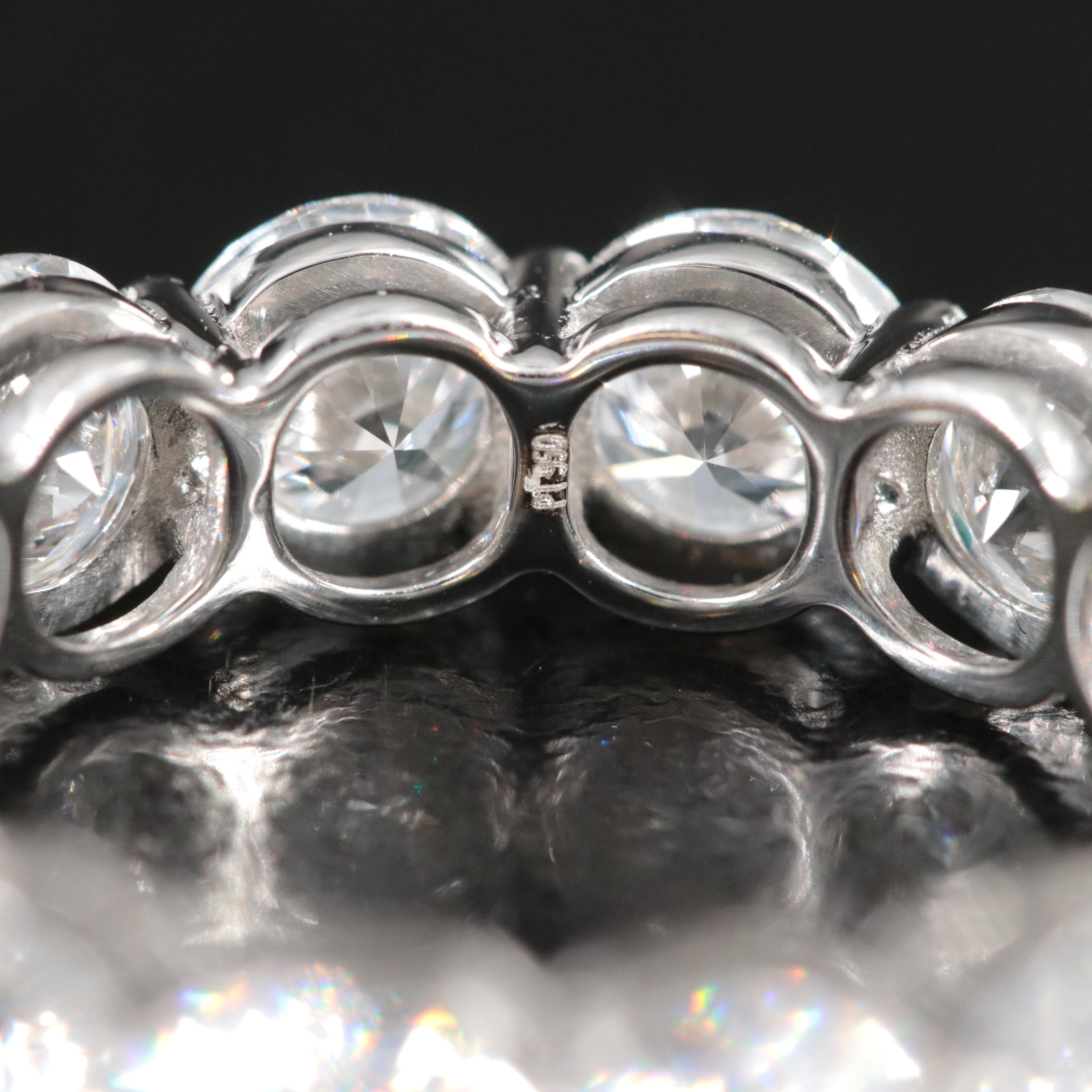 Platinum 7.24 CTW Lab Grown Diamond Eternity Band