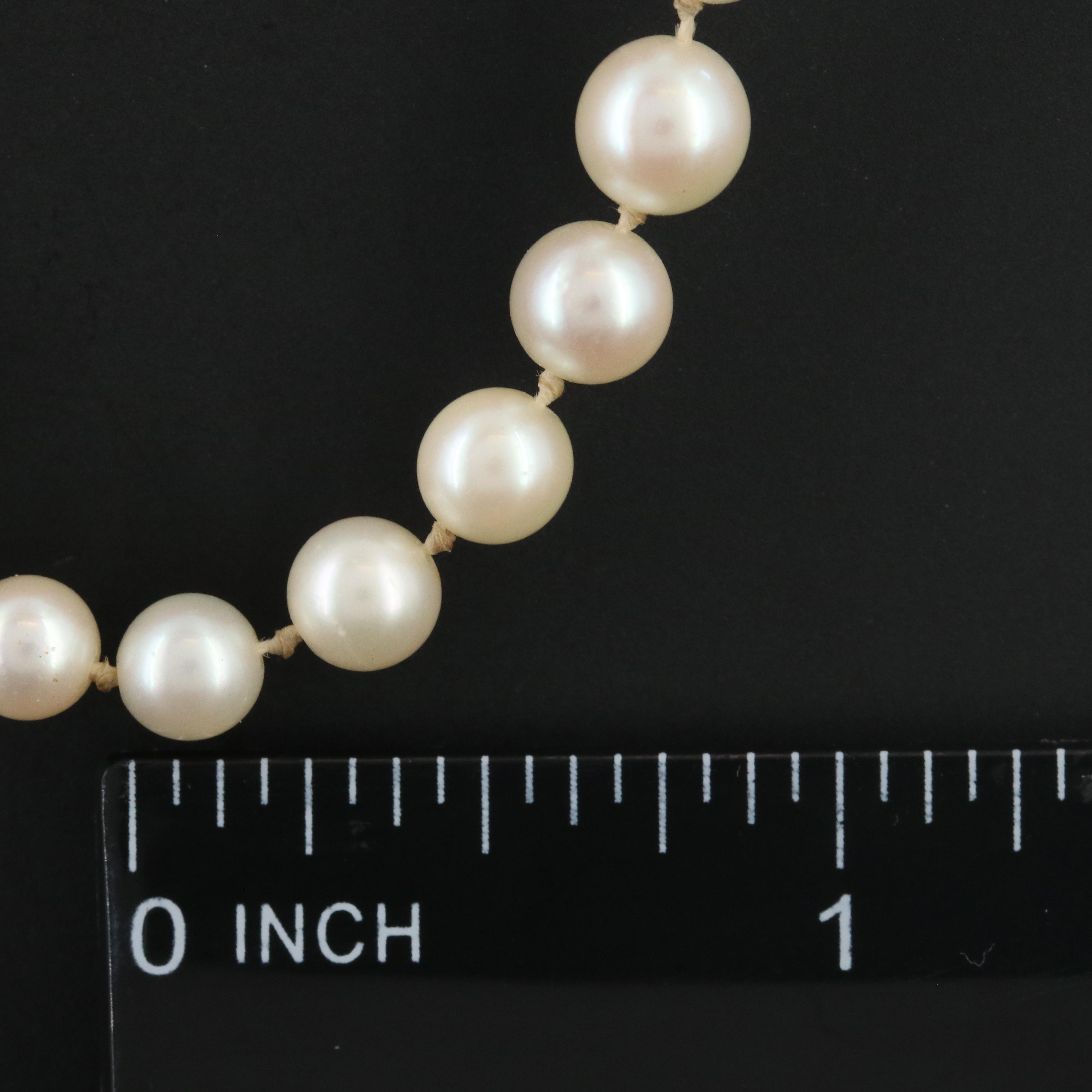 Graduated Pearl Necklaces