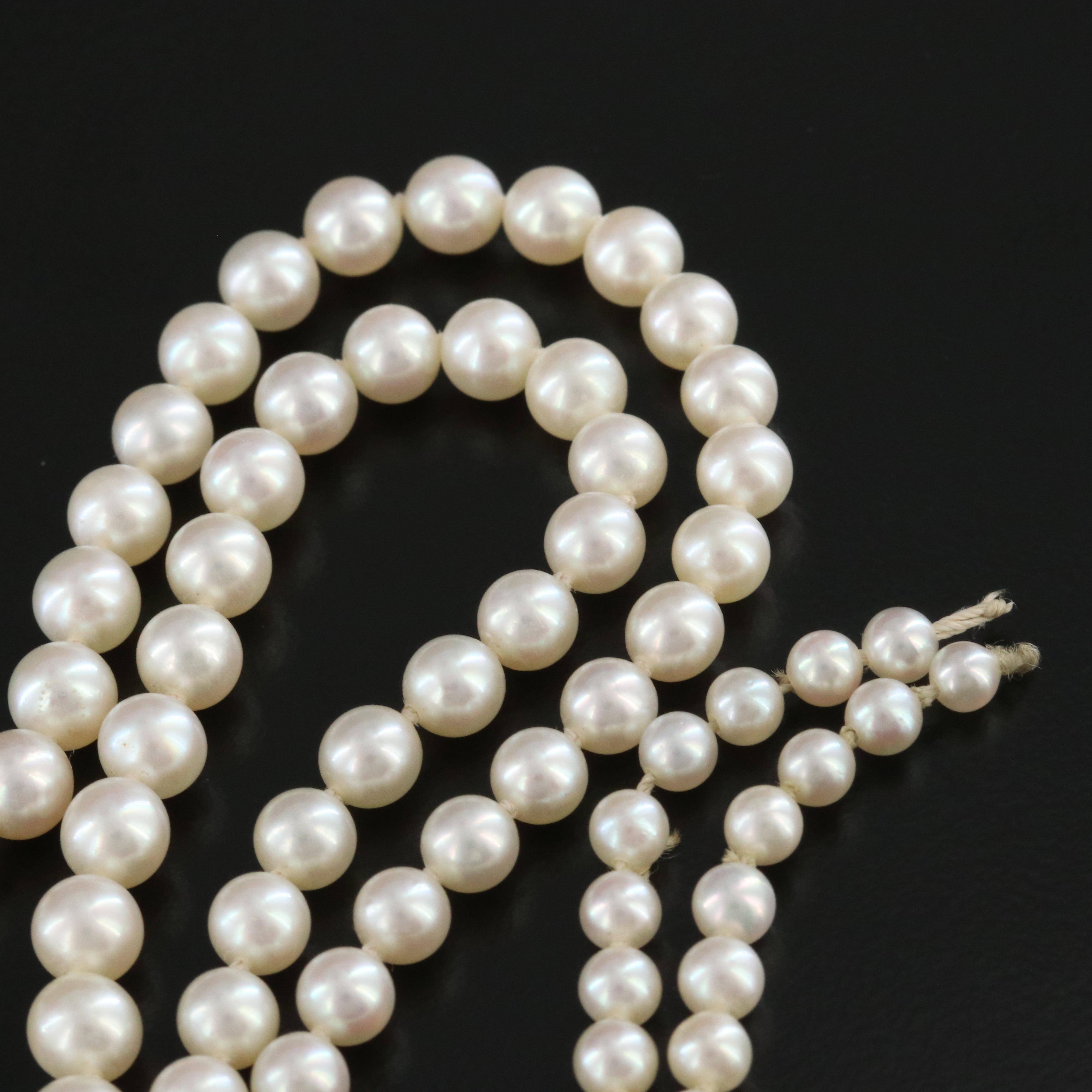 Graduated Pearl Necklaces