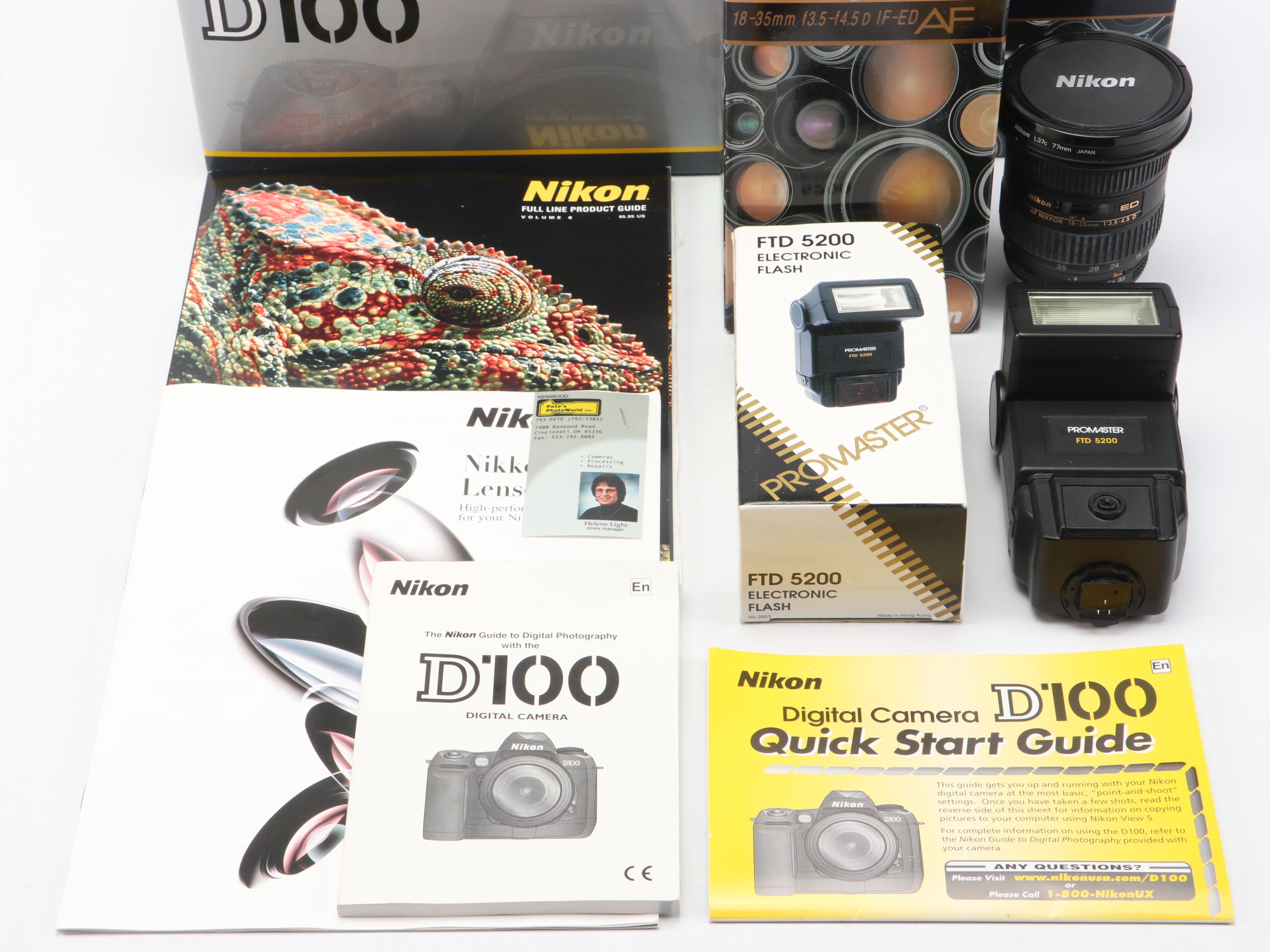 Nikon D100 DSLR Camera and Accessories