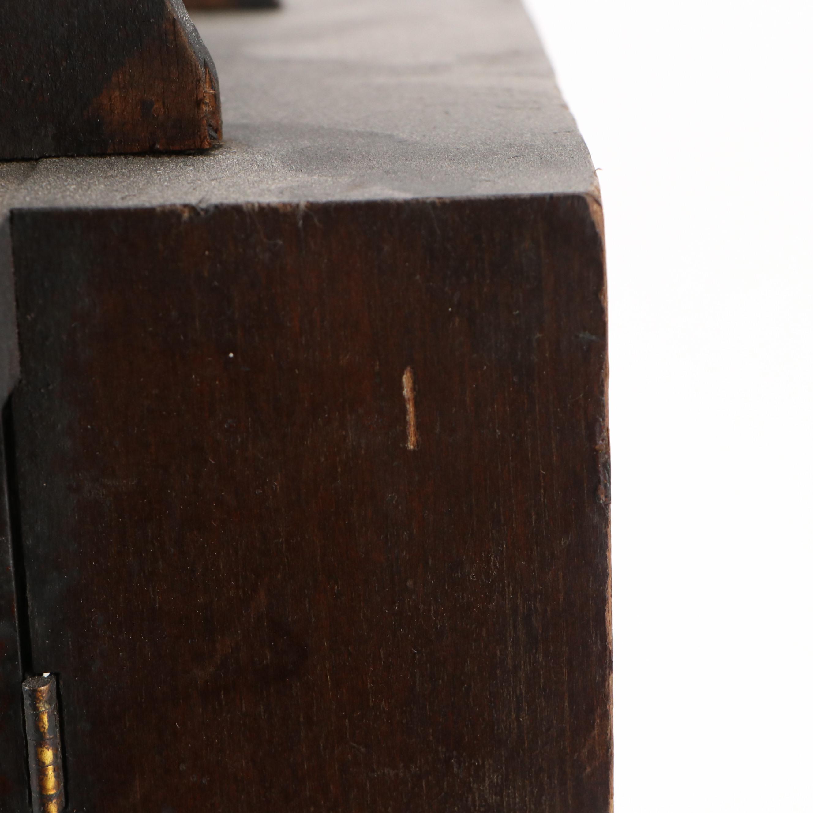 Seth Thomas "Eclipse" Spoon Carved Wooden Mantel Clock