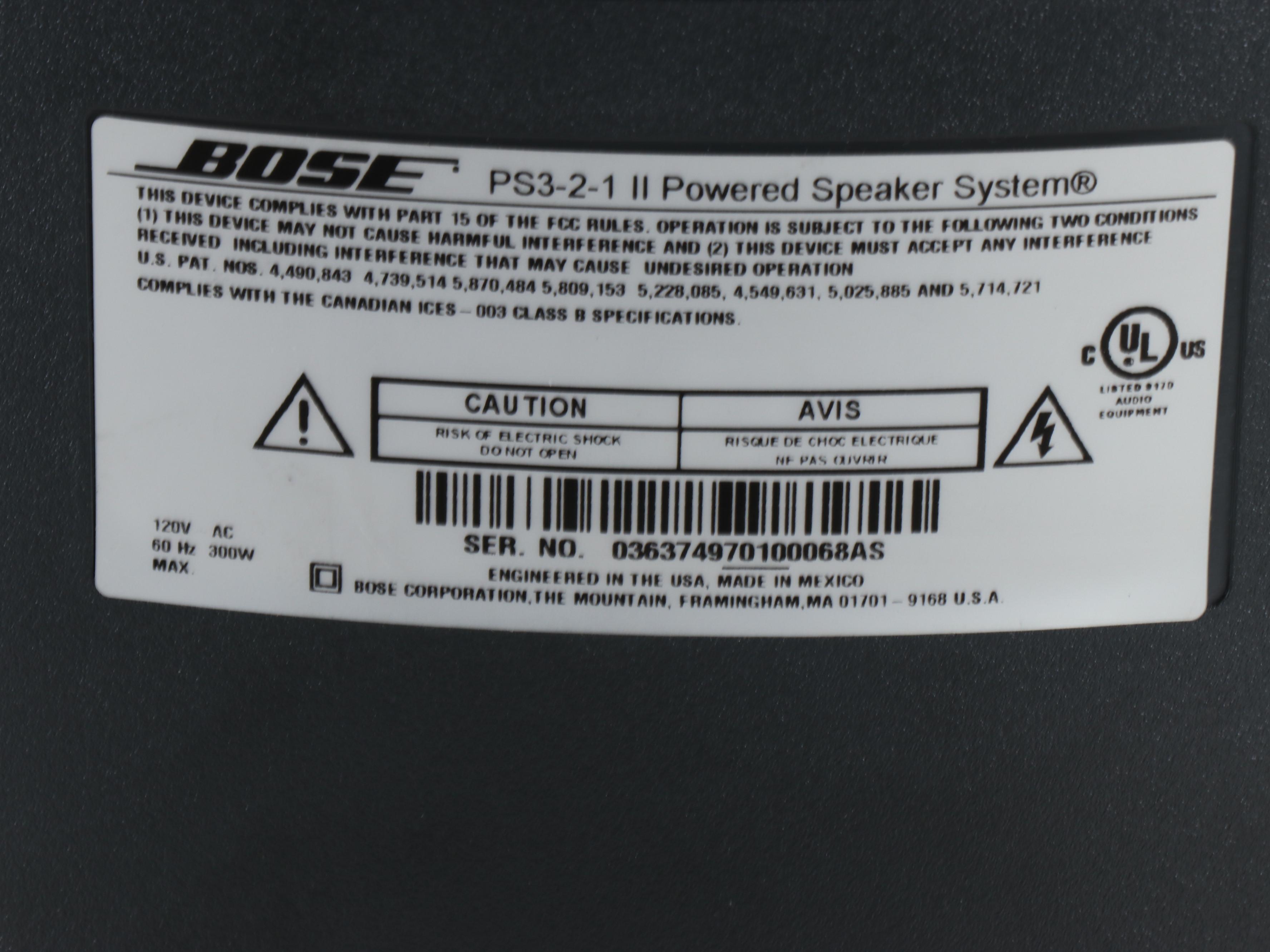 Bose Powered Speaker System, Media Center and More