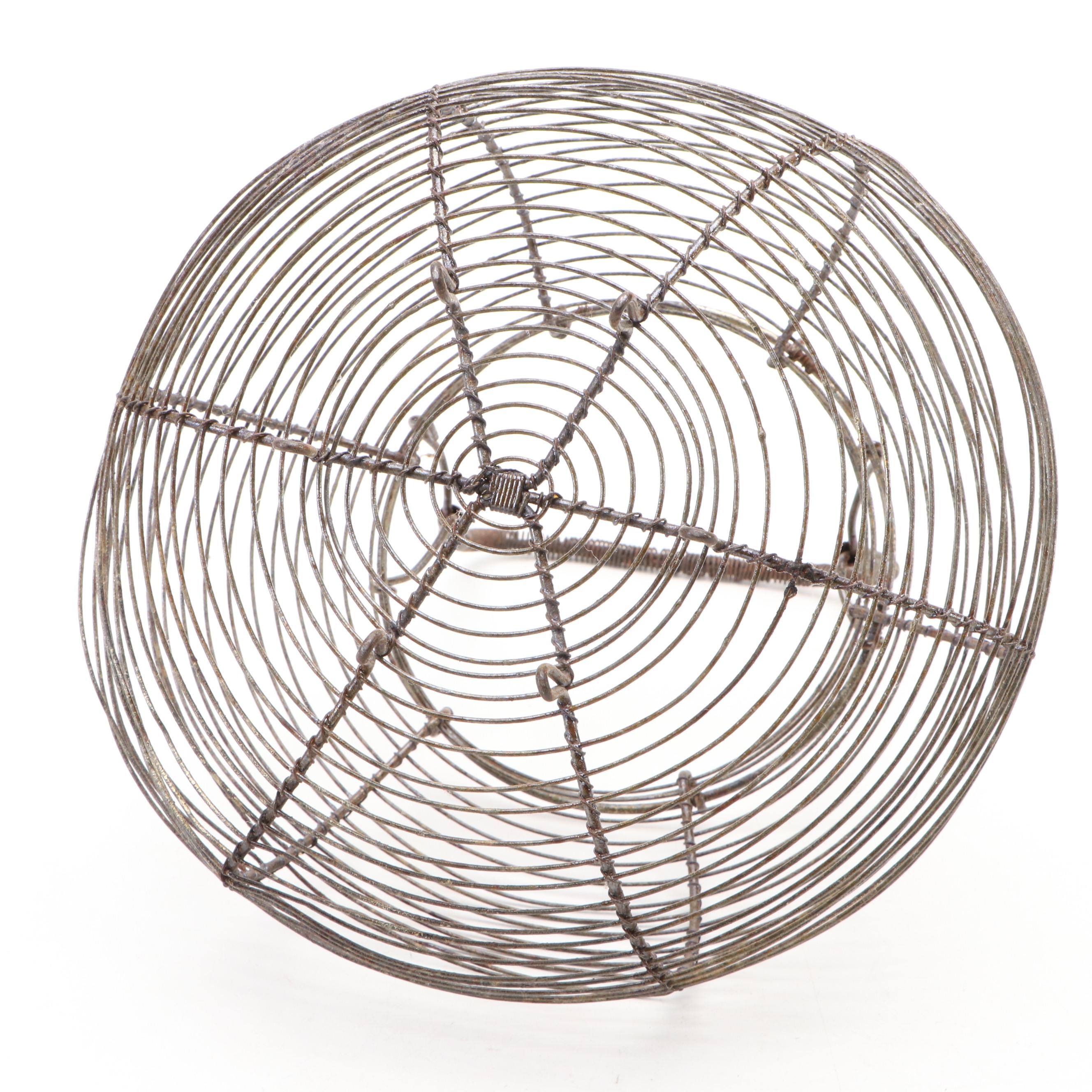 Wire Basket with Planters and Décor