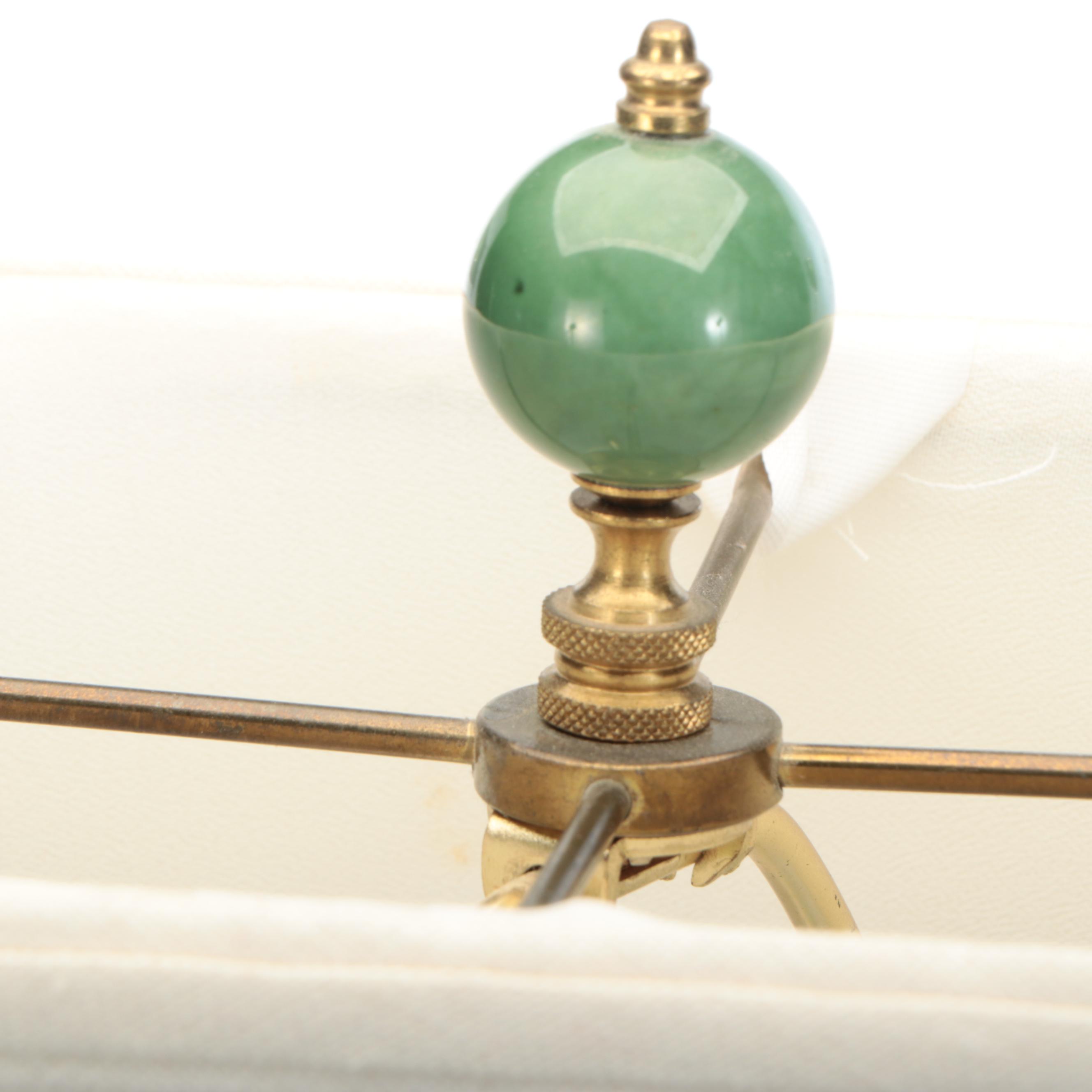 Ceramic Hand-Painted Rooster Table Lamp with Silk Shade