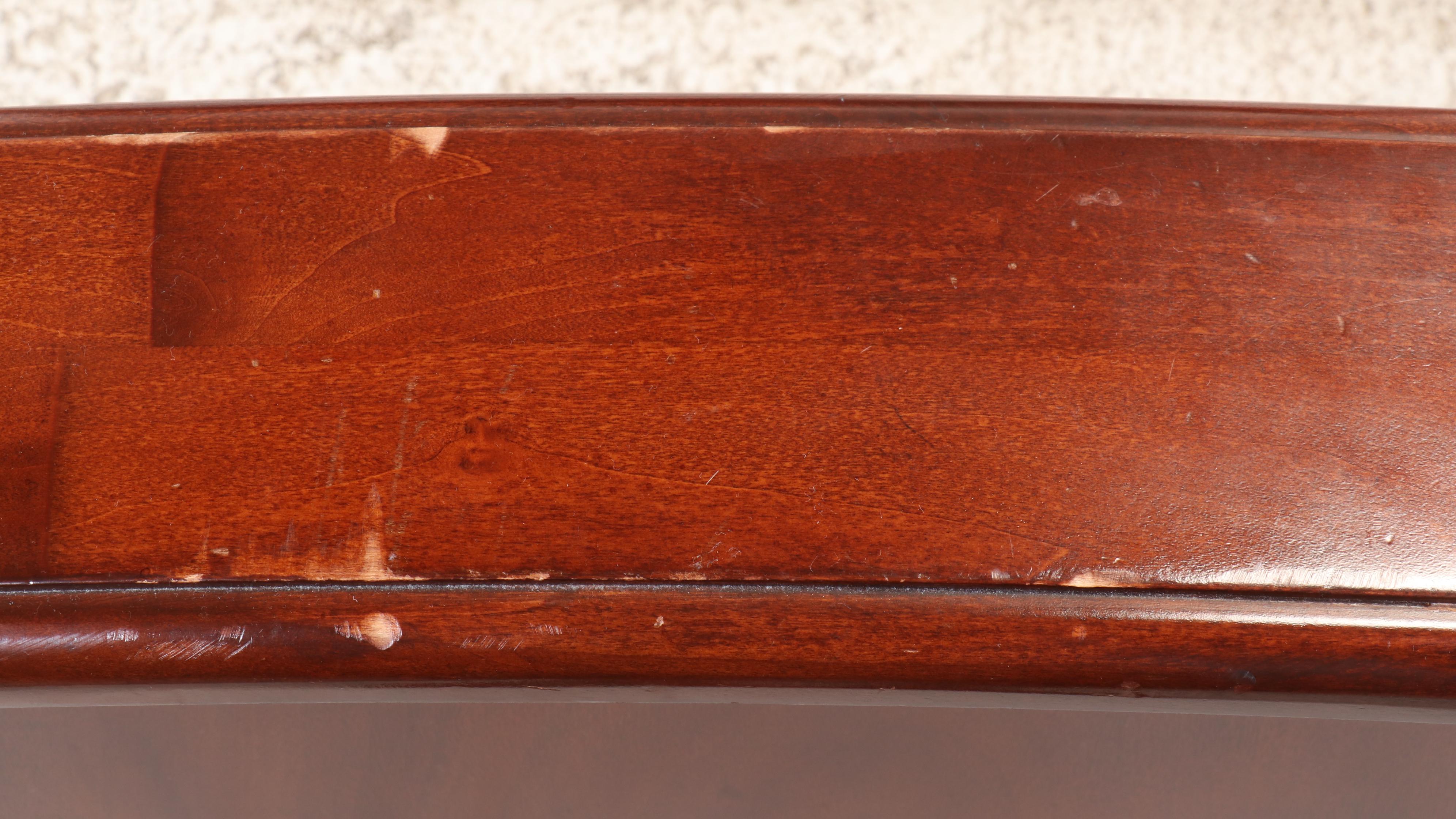 Edwardian Style Sleigh Bed in Queen Size with Faux Leather Padded Headboard