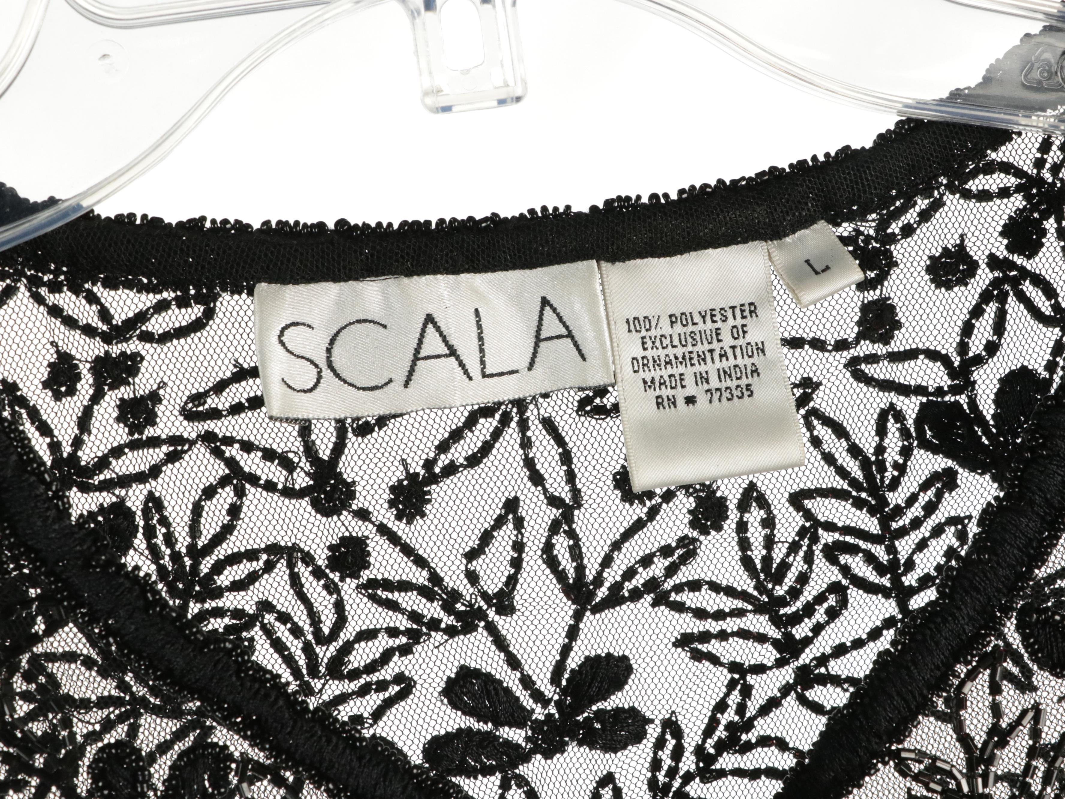 Scala Sheer Beaded Evening Tops, Sténay Embellished Lace Gown, Oleg Cassini Top