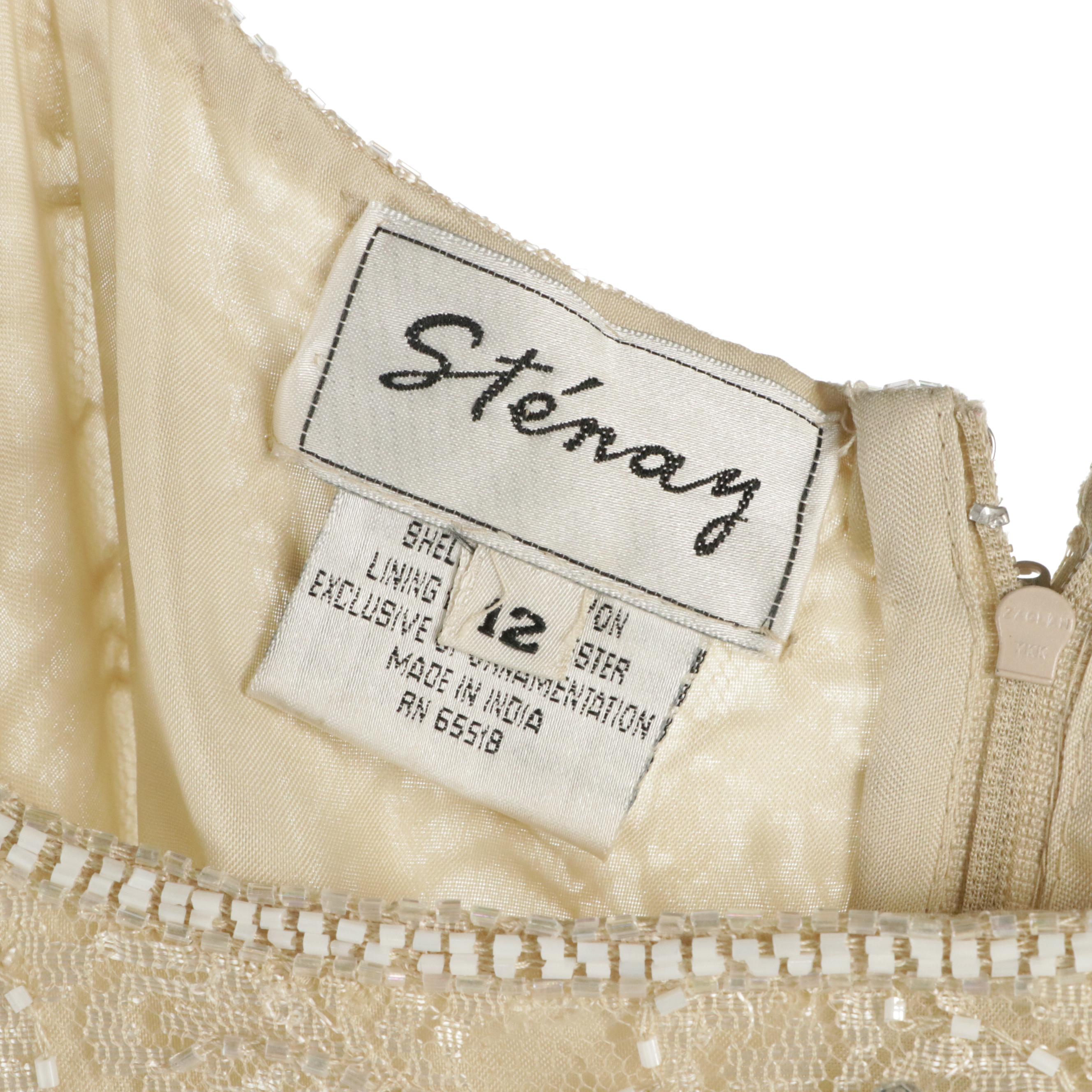 Scala Sheer Beaded Evening Tops, Sténay Embellished Lace Gown, Oleg Cassini Top