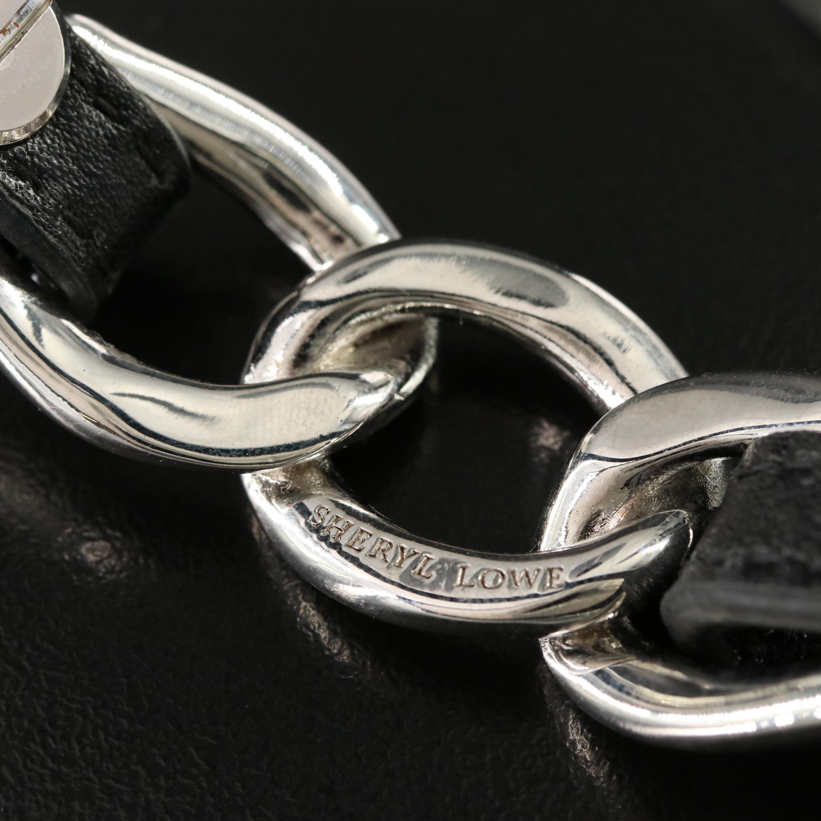 Sheryl Lowe Interlocking Leather Bracelet