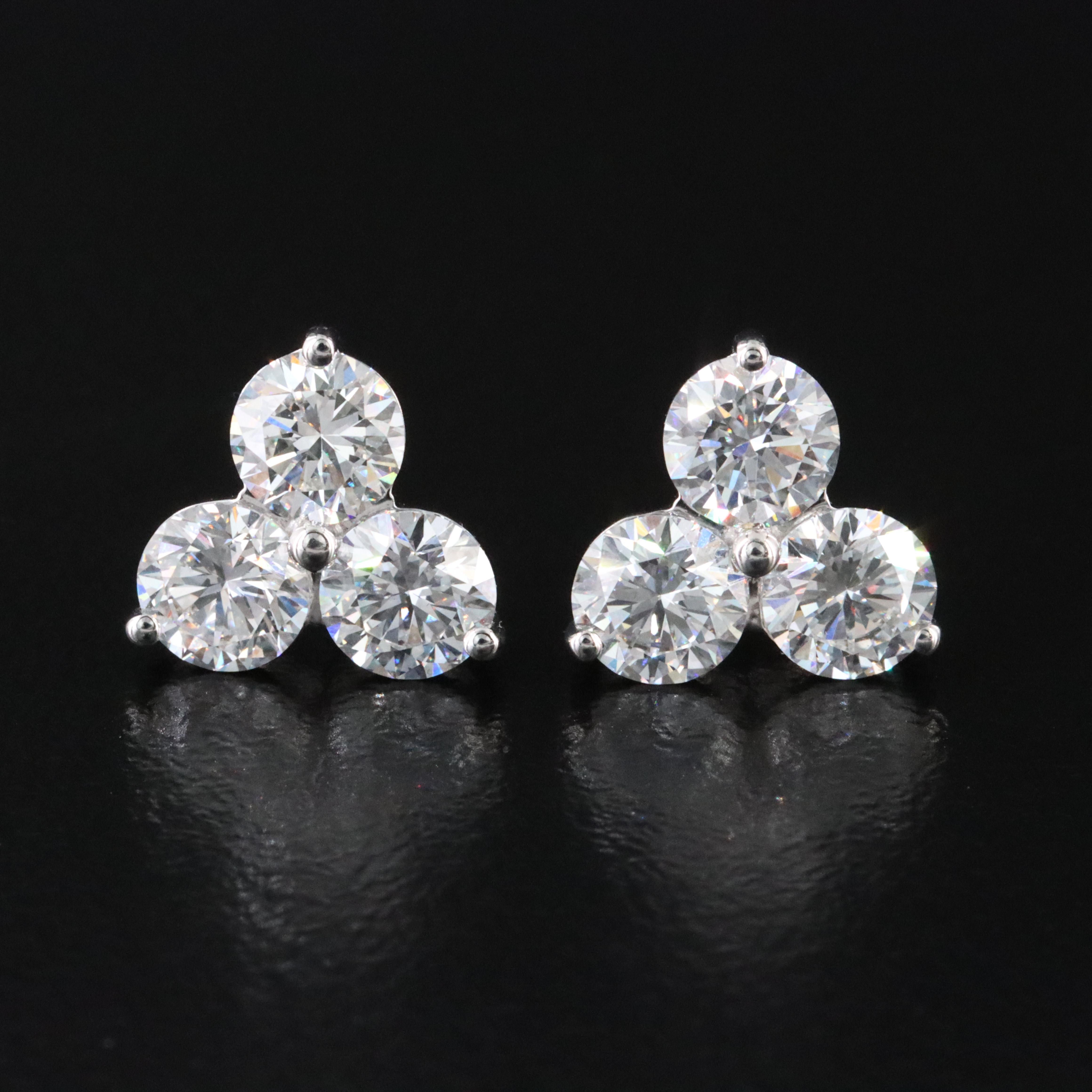 14K 2.40 CTW Lab Grown Diamond Earrings