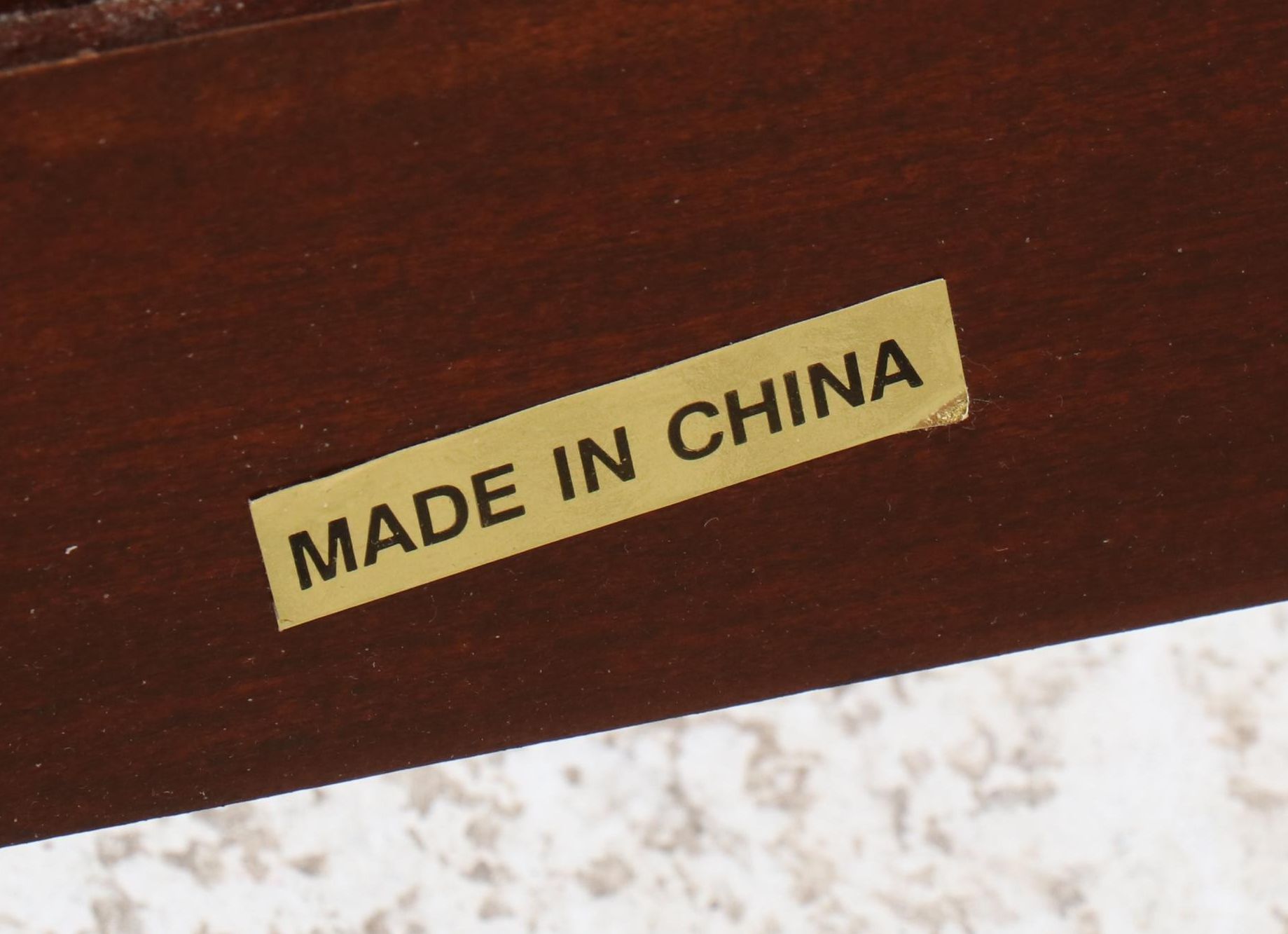 Edwardian Style Sleigh Bed in Queen Size with Faux Leather Padded Headboard