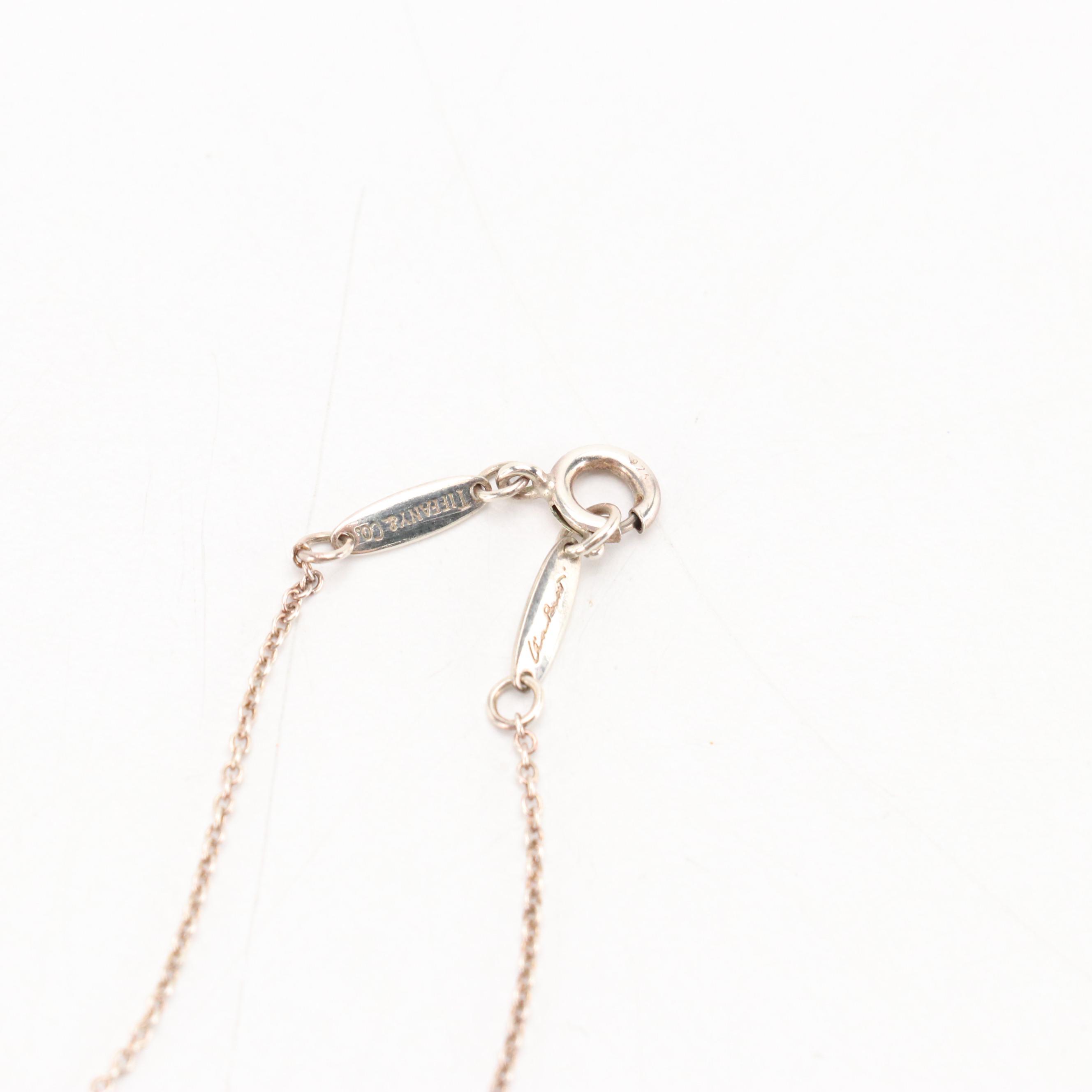 Elsa Peretti for Tiffany & Co. Sterling Infinity Cross Pendant Necklace