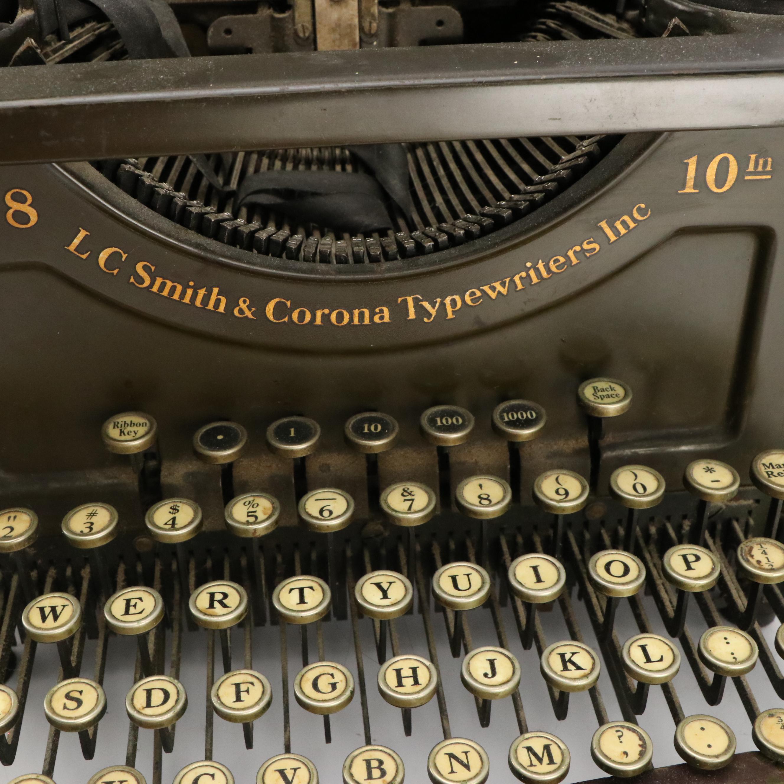 LC Smith & Corona No. 8 Secretarial Typewriter