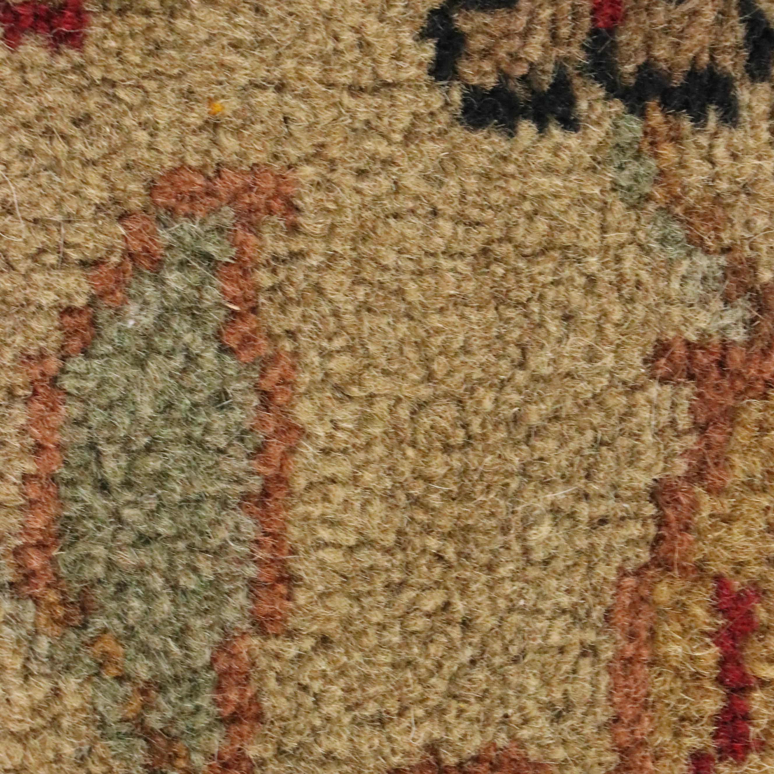 4'1 x 6'5 Hand-Knotted Indian Agra Area Rug