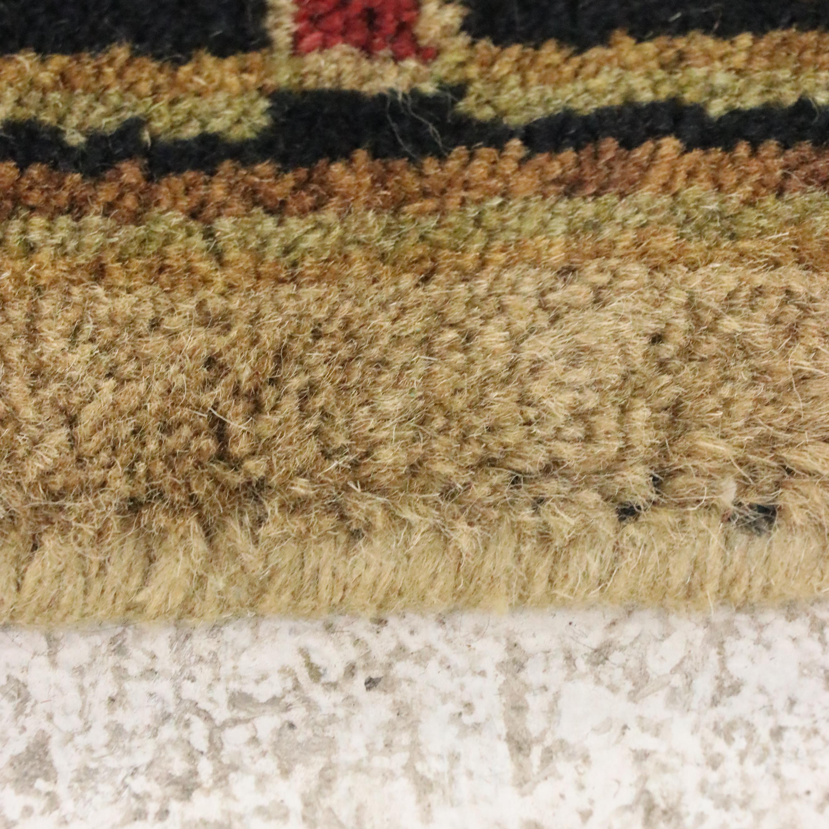 4'1 x 6'5 Hand-Knotted Indian Agra Area Rug