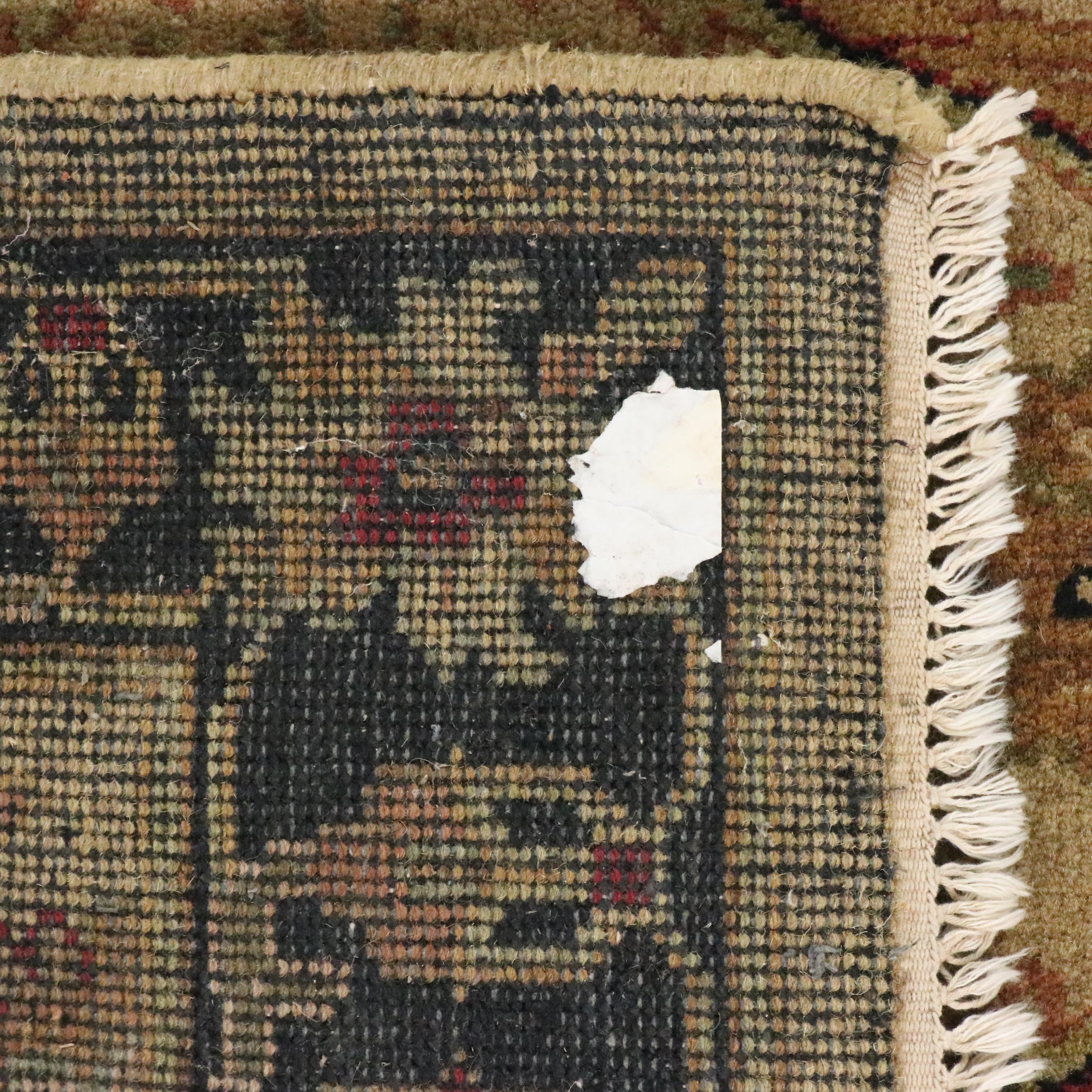 4'1 x 6'5 Hand-Knotted Indian Agra Area Rug