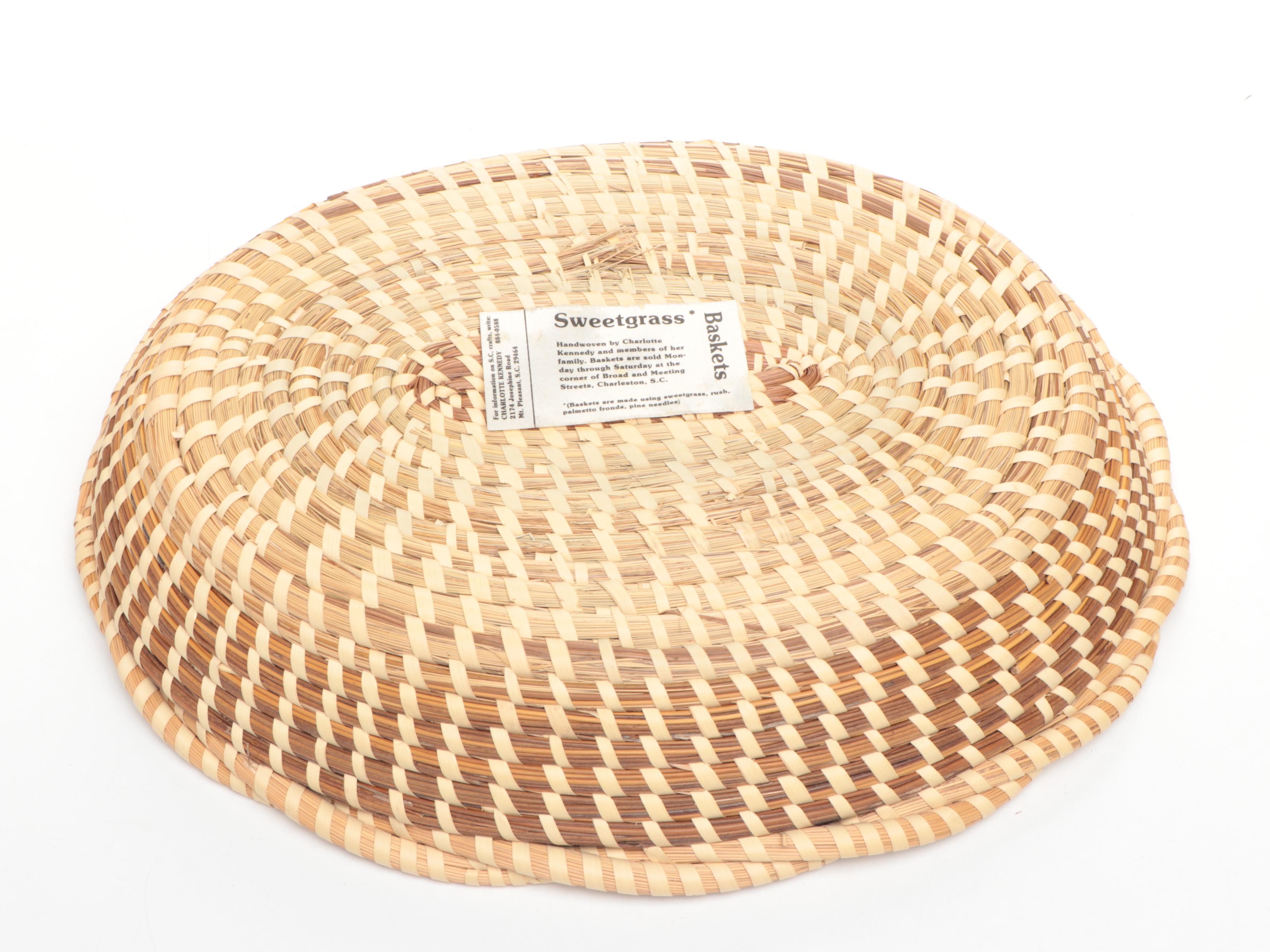 Charlotte Kennedy Handwoven Sweetgrass Baskets