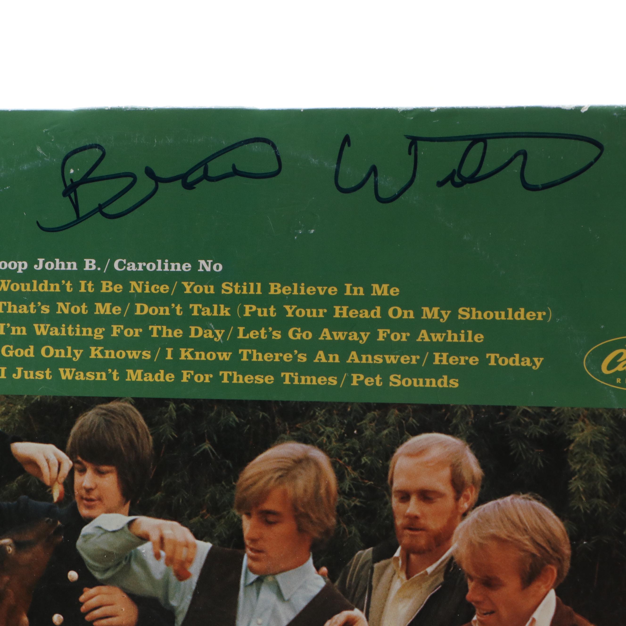 Signed Beach Boys "Pet Sounds" Album, Including Brian Wilson Signature, PSA