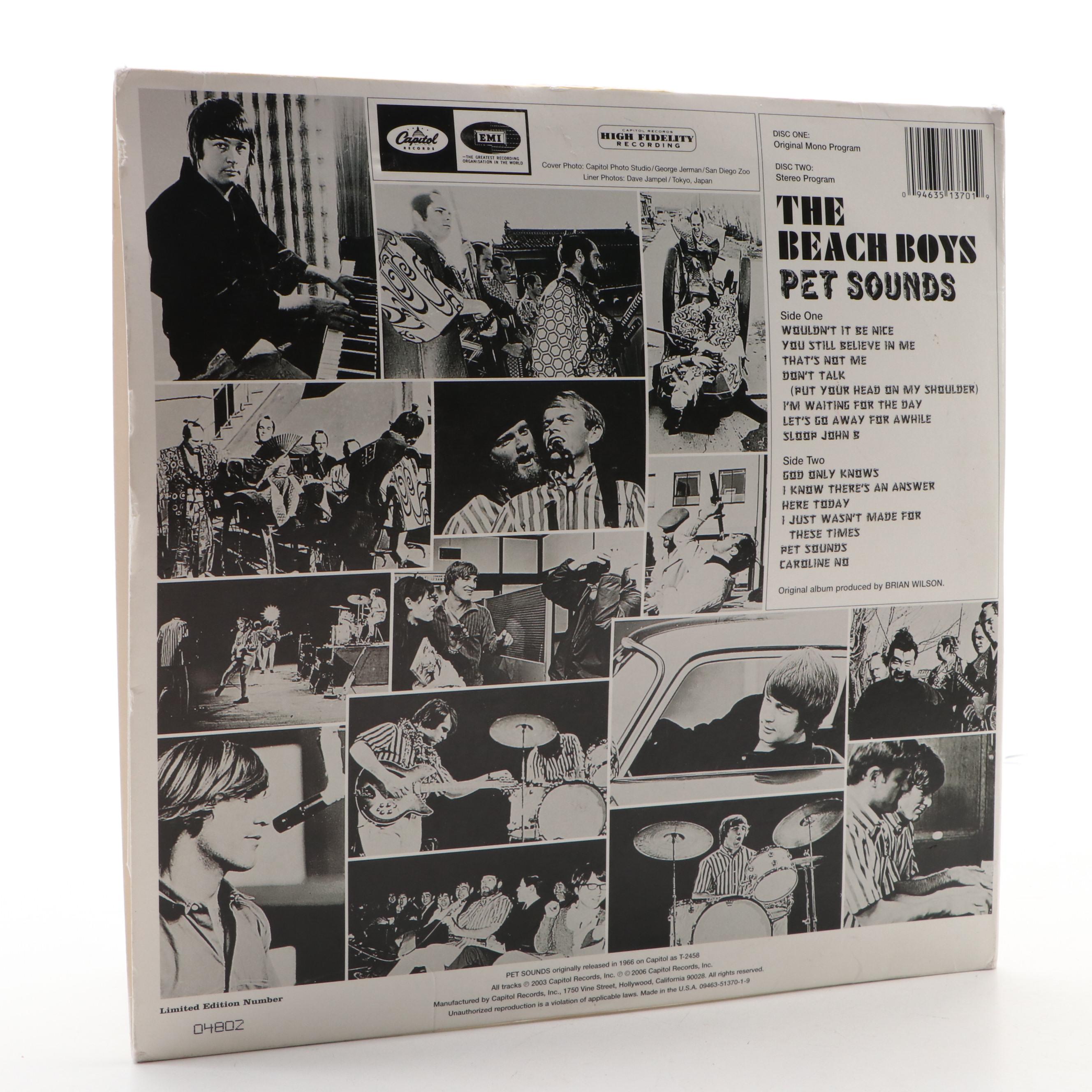 Signed Beach Boys "Pet Sounds" Album, Including Brian Wilson Signature, PSA