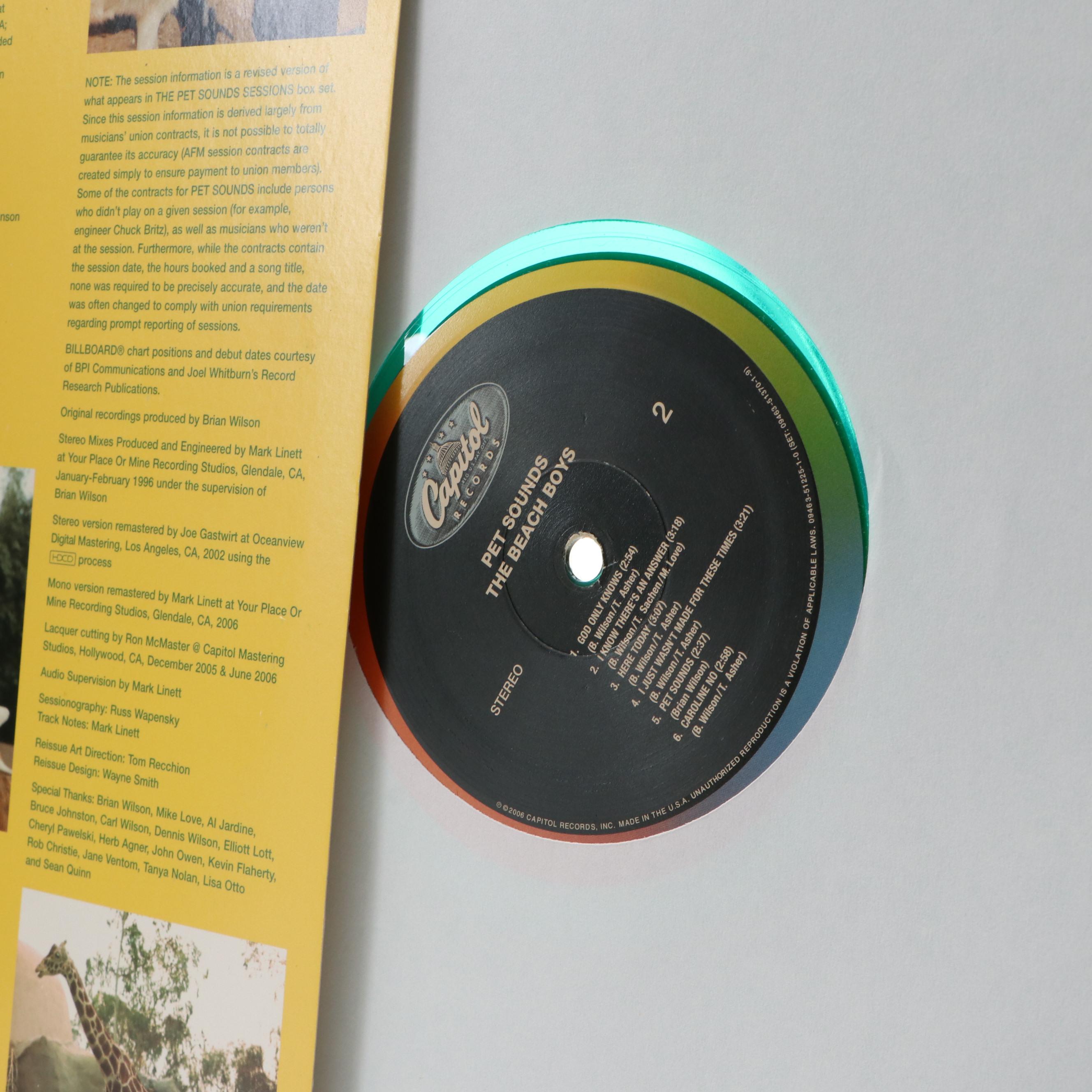 Signed Beach Boys "Pet Sounds" Album, Including Brian Wilson Signature, PSA