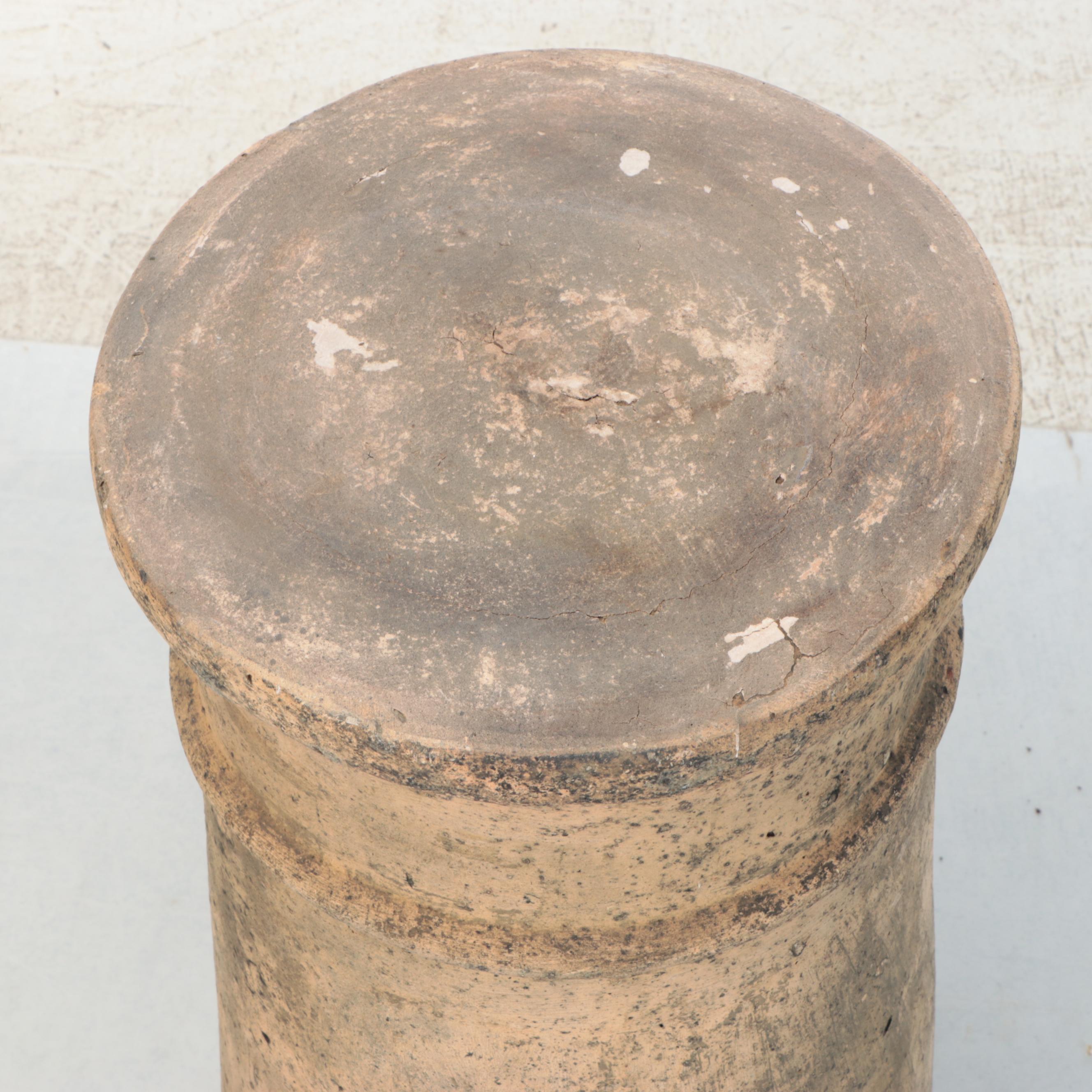 Victorian Terracotta Chimney Pot Adapted to Pedestal