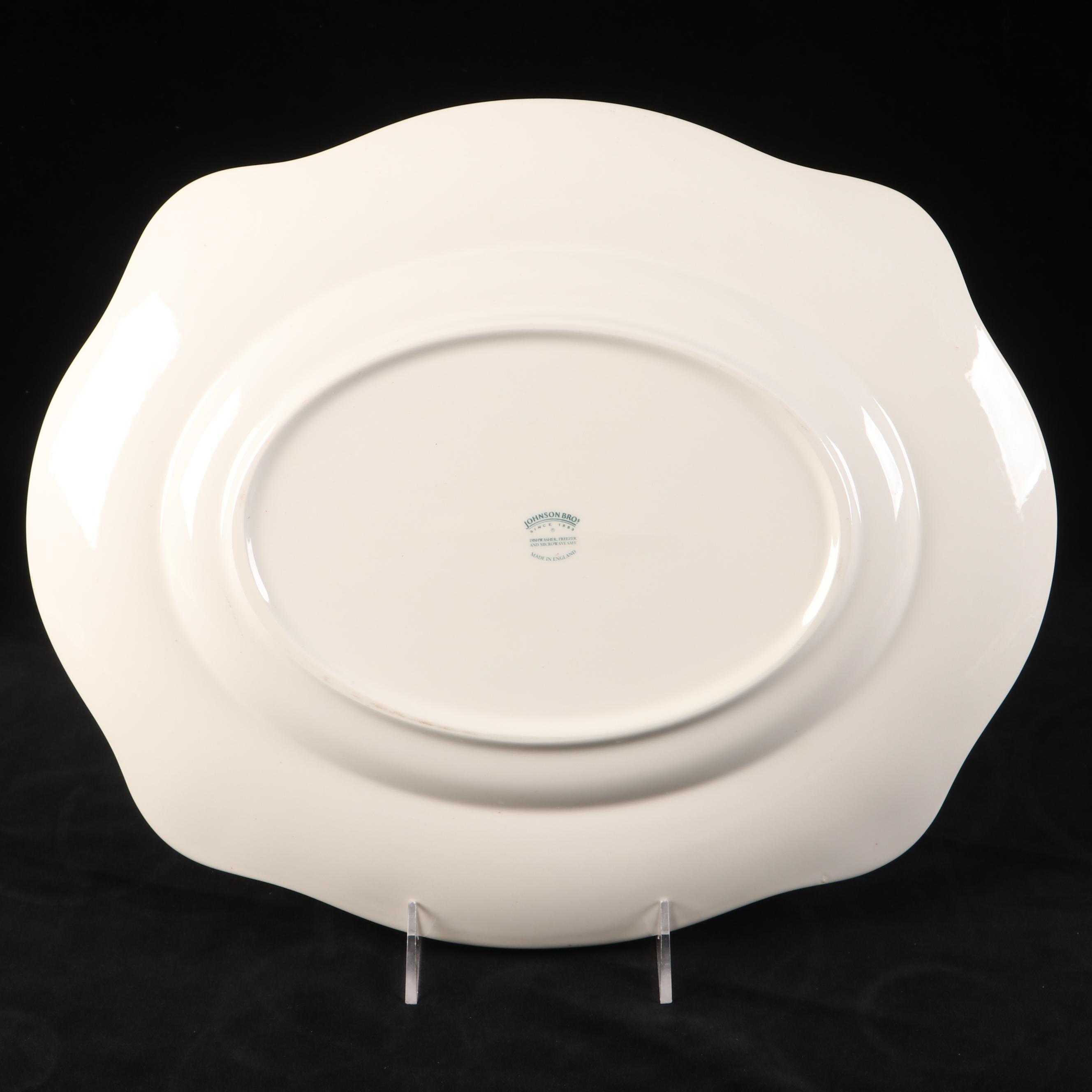 Johnson Bros "Old Britain Castles" Ceramic Serverware and Other Red Transferware