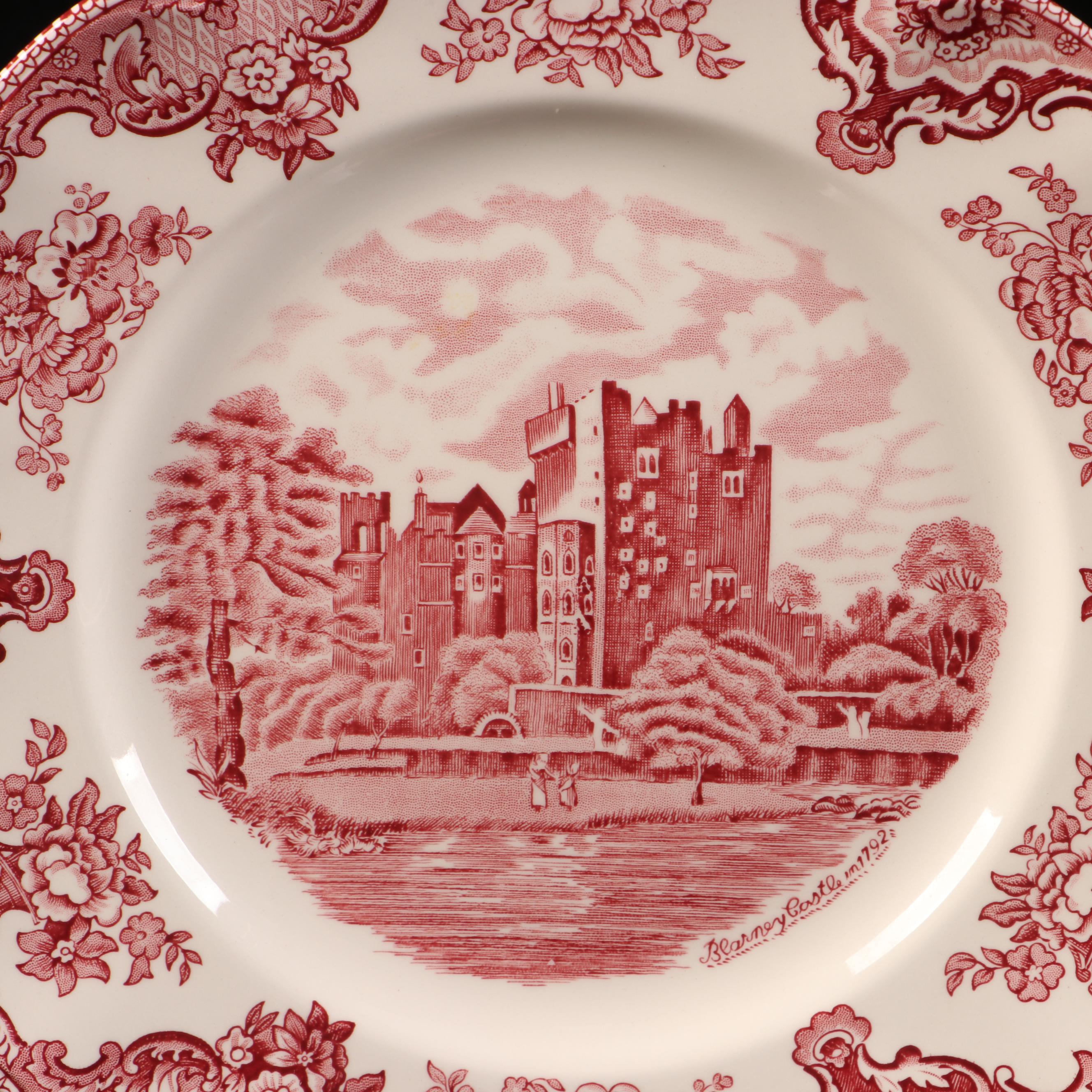 Johnson Bros "Old Britain Castles" Ceramic Serverware and Other Red Transferware