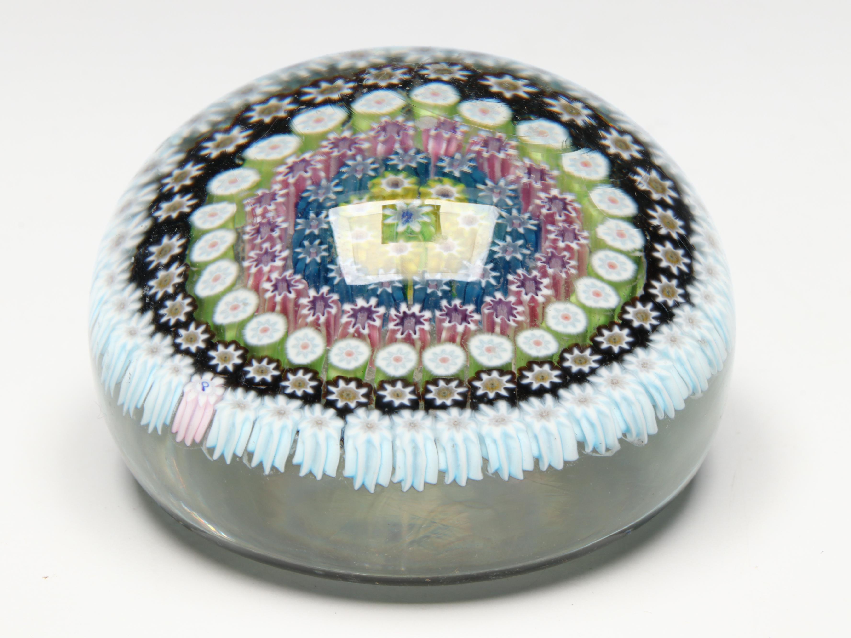 Perthshire Handcrafted Millefiori Art Glass Paperweights