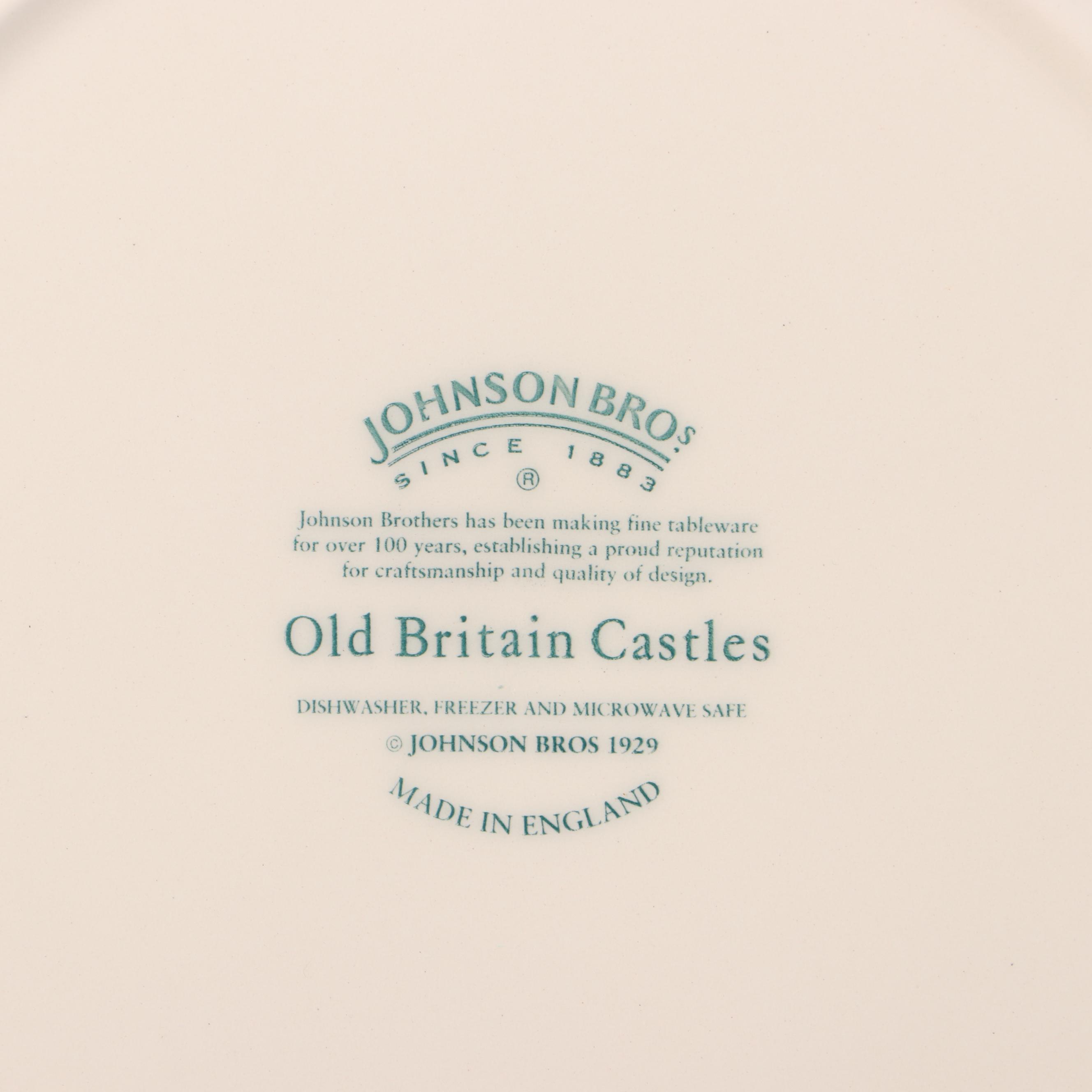 Johnson Bros "Old Britain Castles" Ceramic Serverware and Other Red Transferware