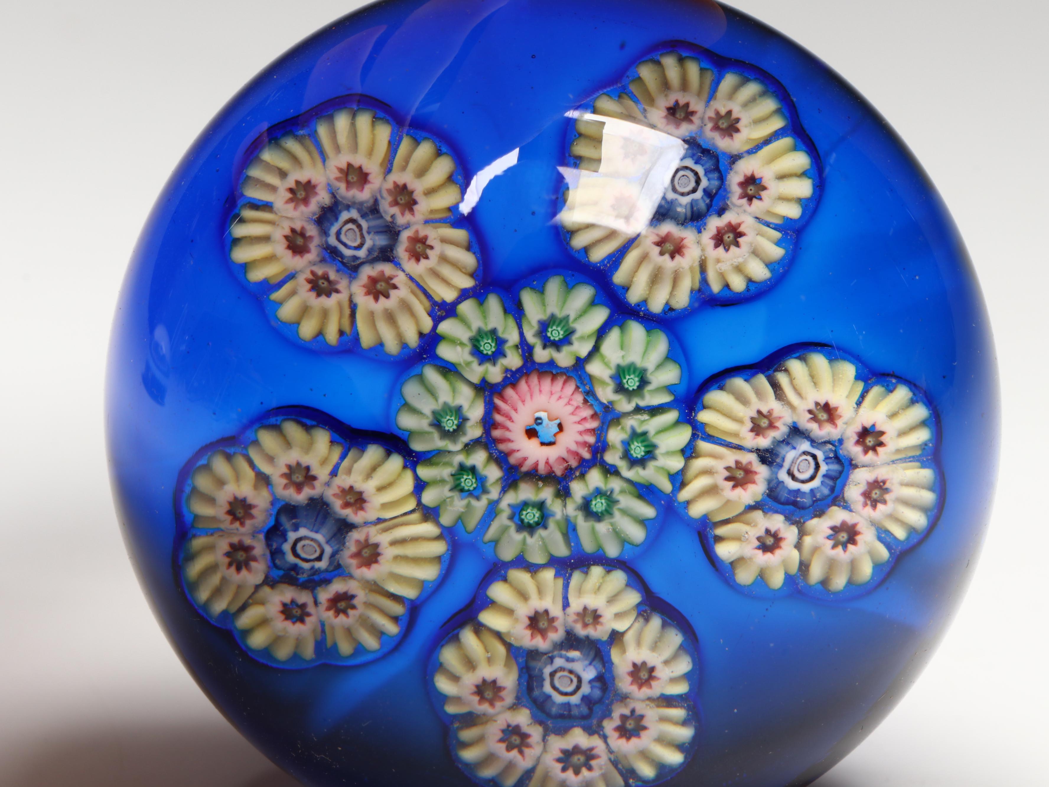 Perthshire Handcrafted Millefiori Art Glass Paperweights