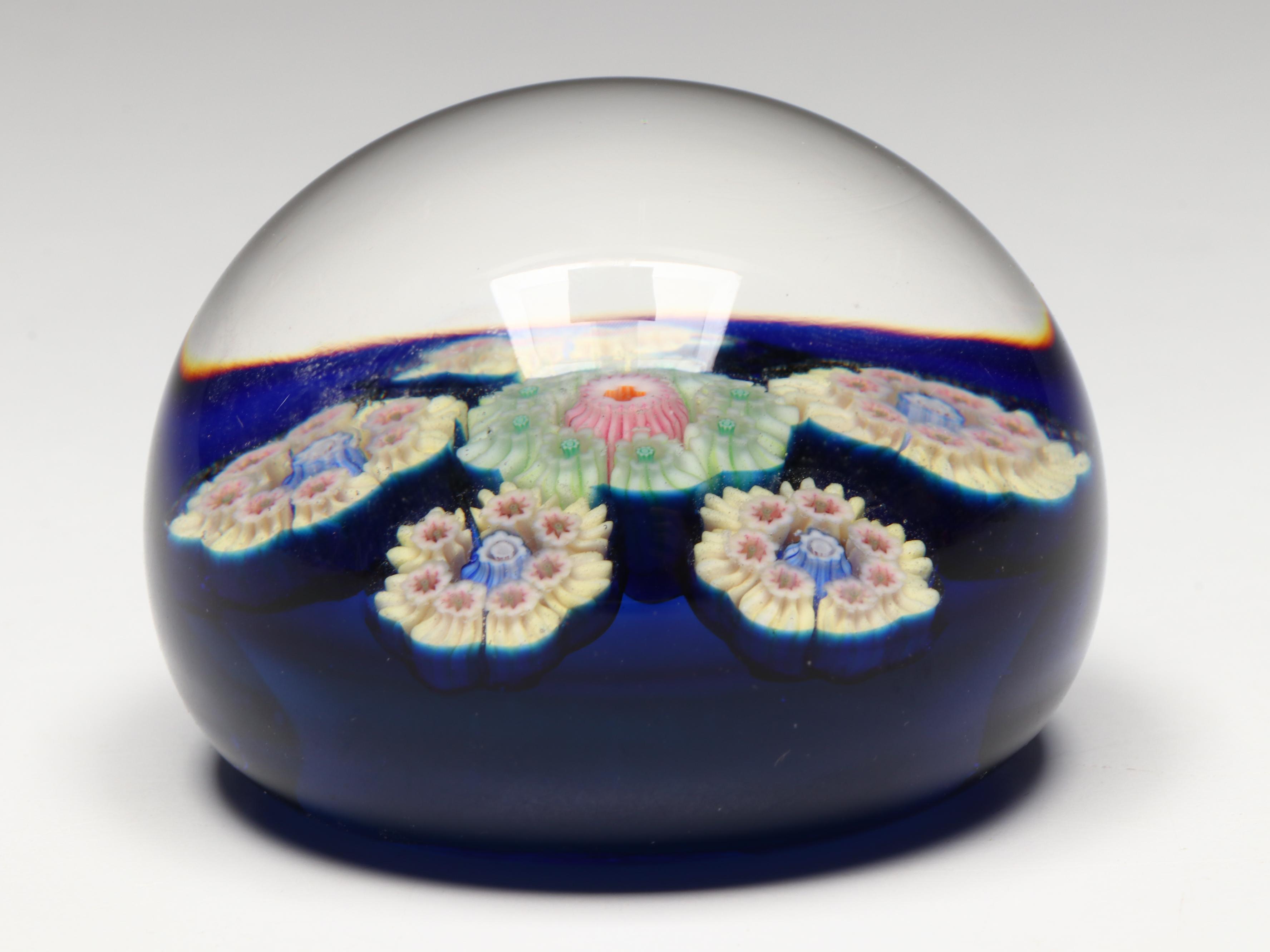 Perthshire Handcrafted Millefiori Art Glass Paperweights