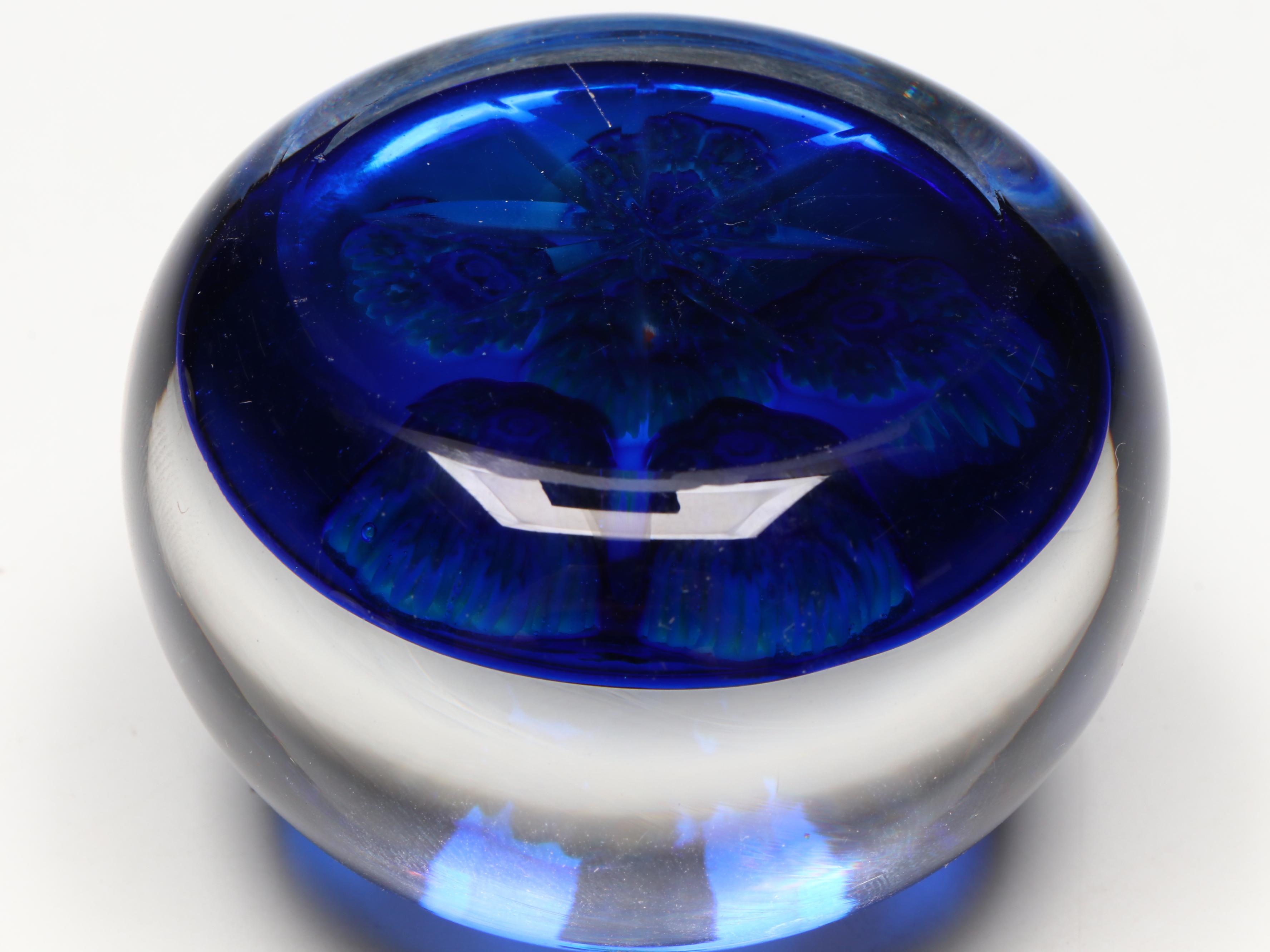 Perthshire Handcrafted Millefiori Art Glass Paperweights