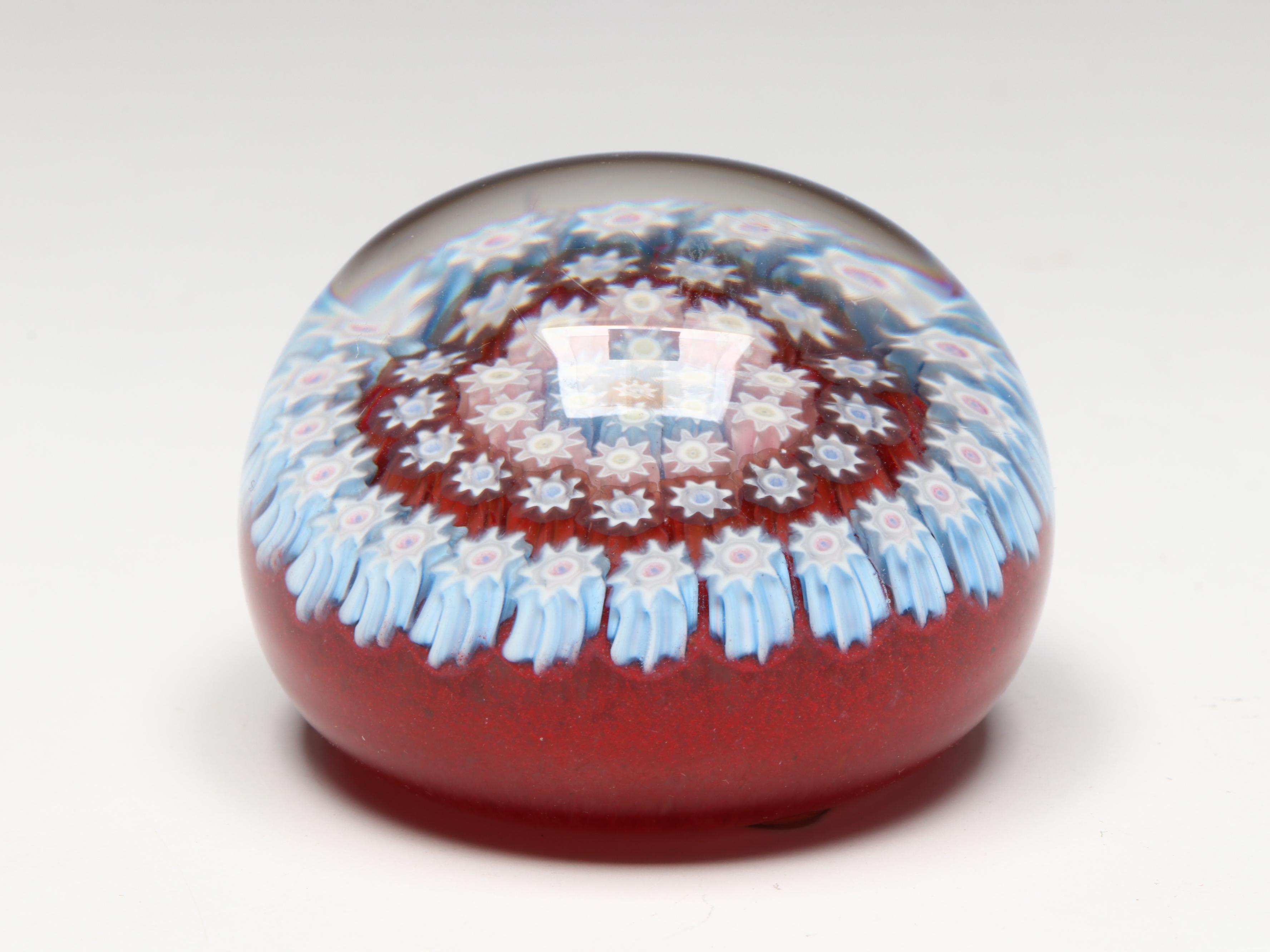 Perthshire Handcrafted Millefiori Art Glass Paperweights