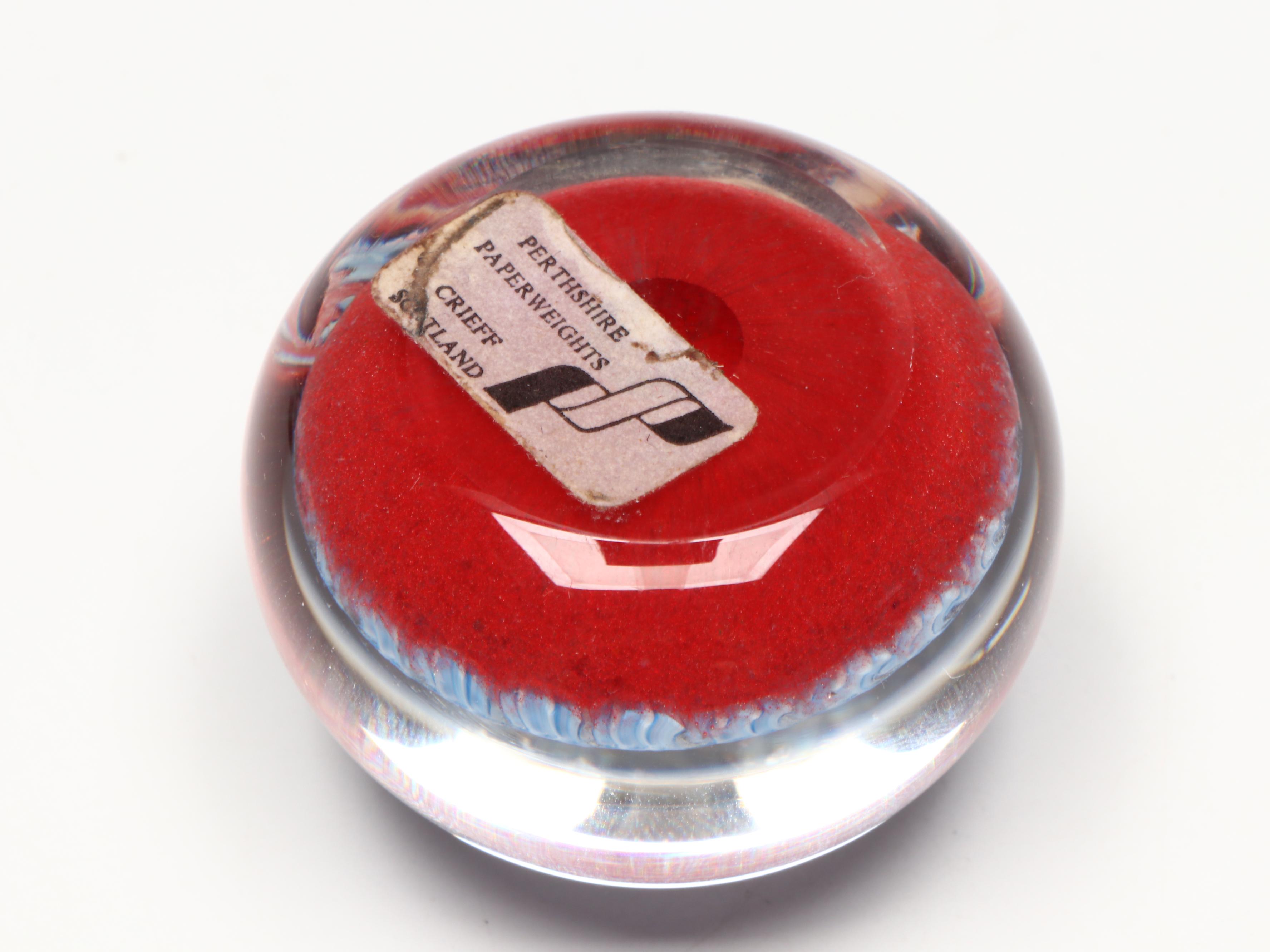 Perthshire Handcrafted Millefiori Art Glass Paperweights