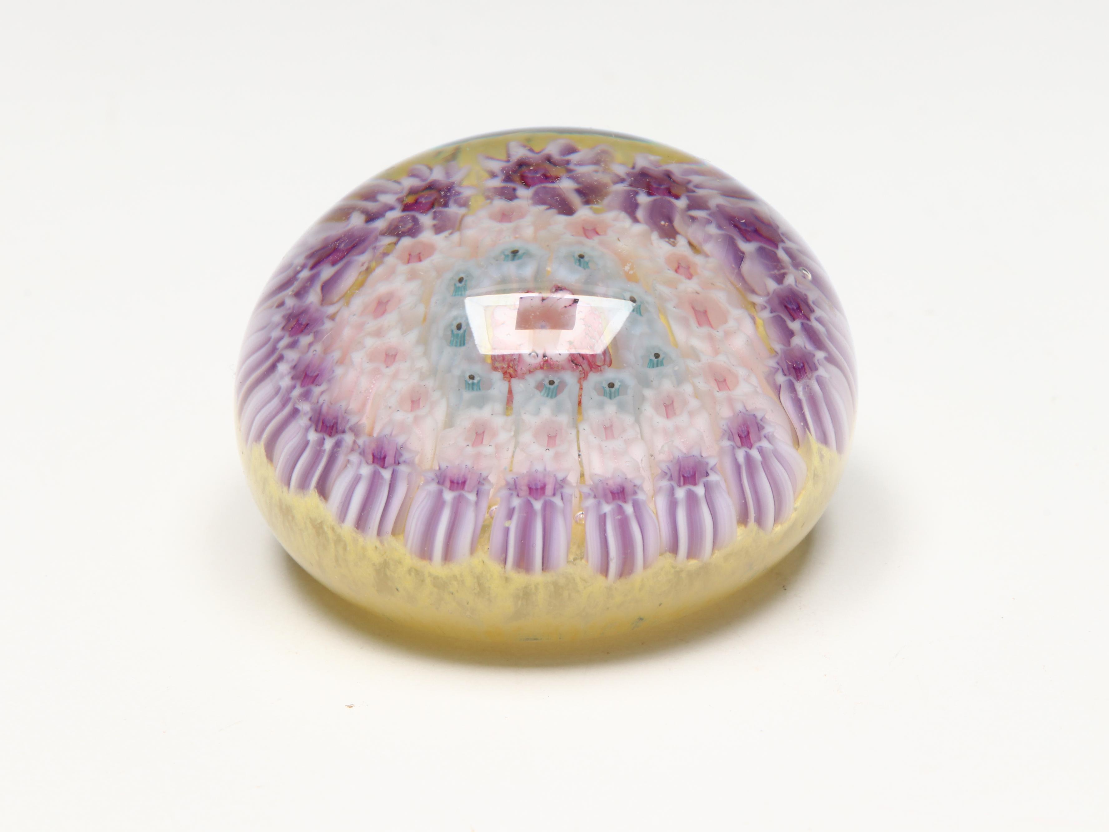Perthshire Handcrafted Millefiori Art Glass Paperweights