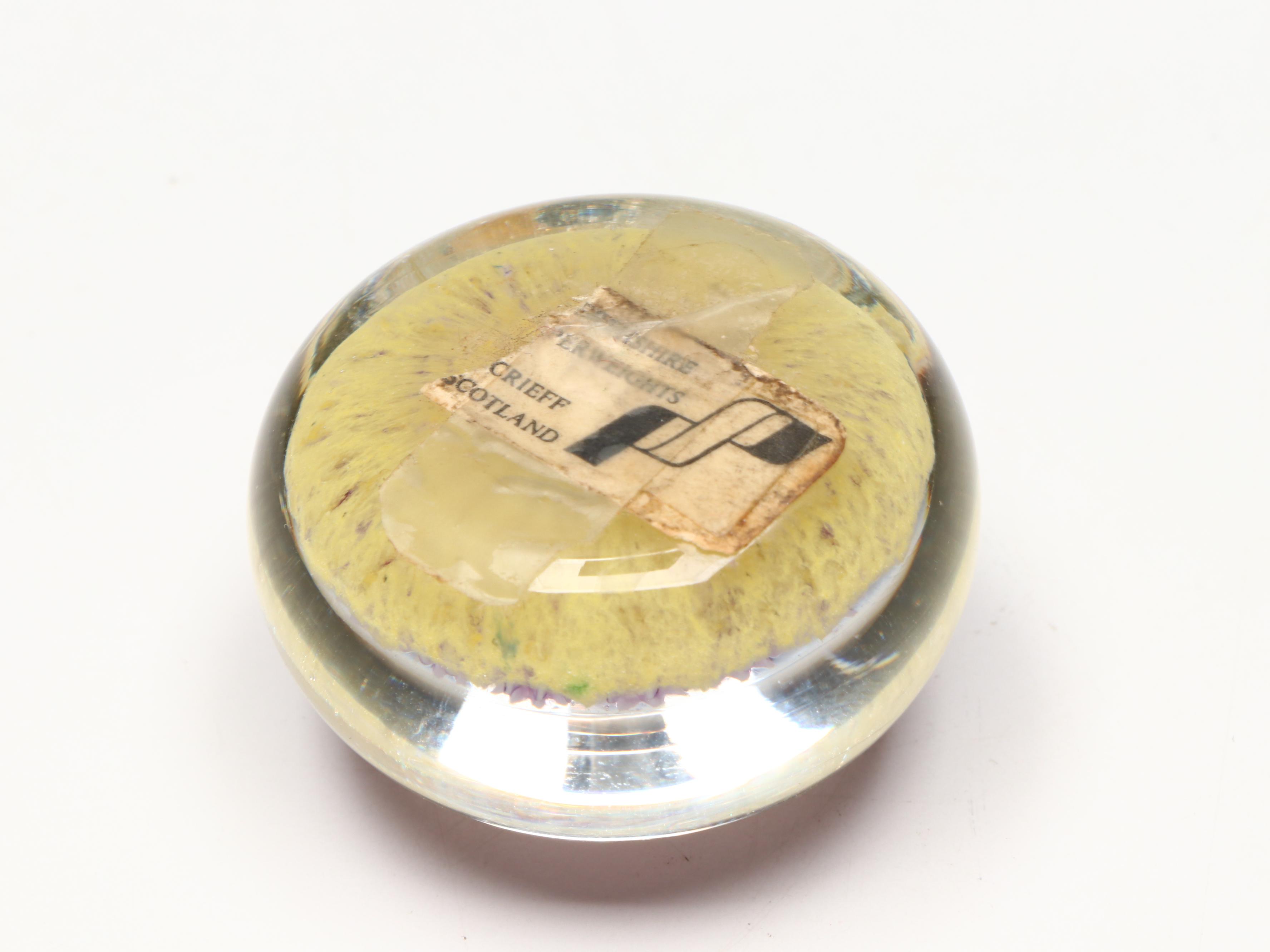 Perthshire Handcrafted Millefiori Art Glass Paperweights