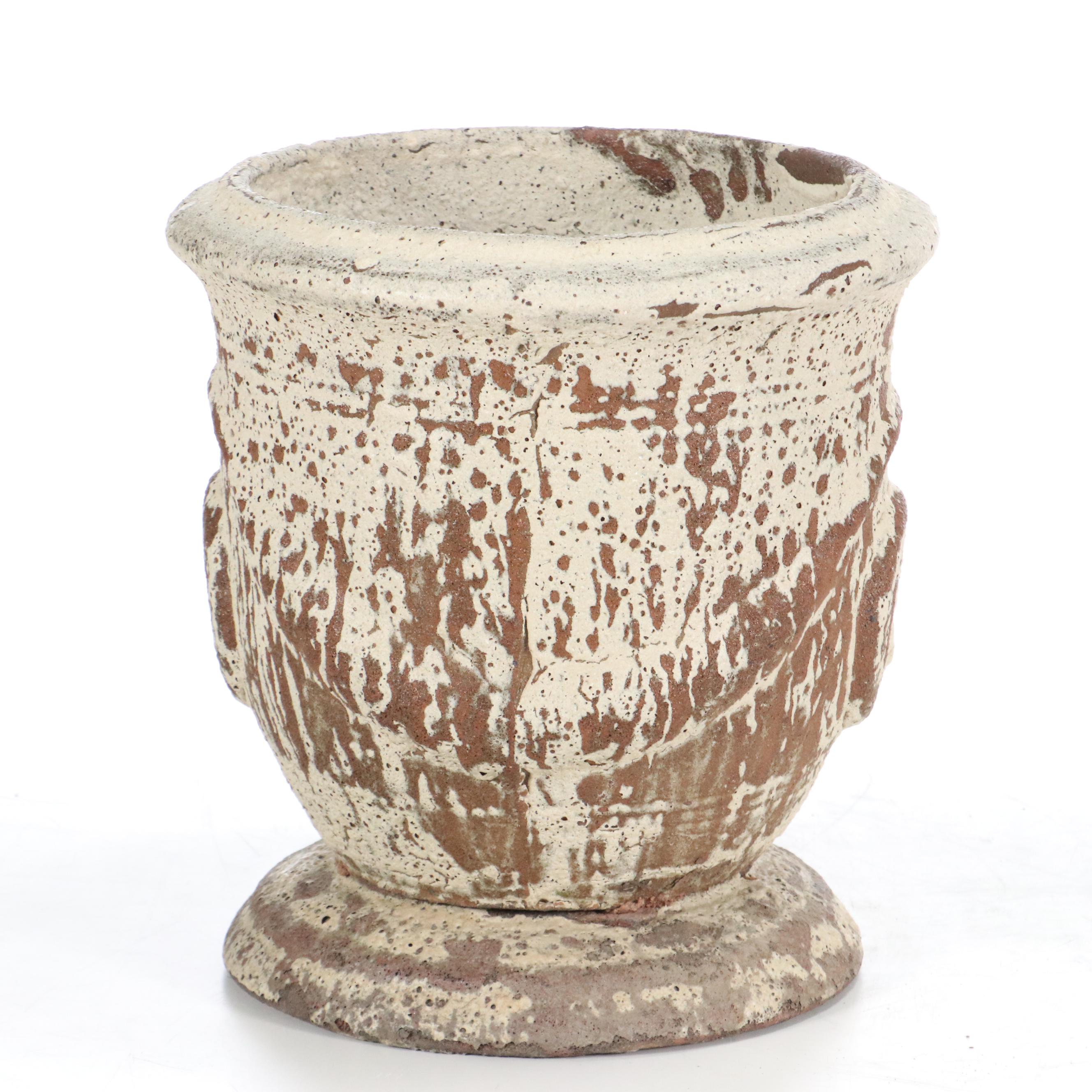 Pair of French Anduze Urn Ceramic Planters