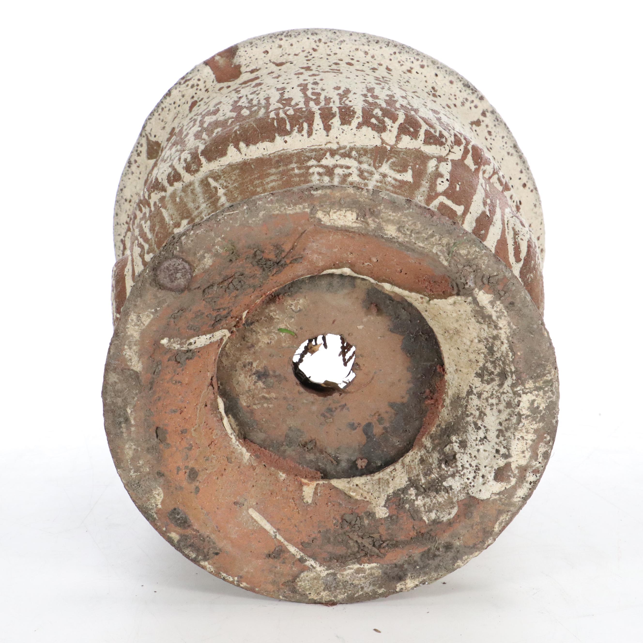 Pair of French Anduze Urn Ceramic Planters