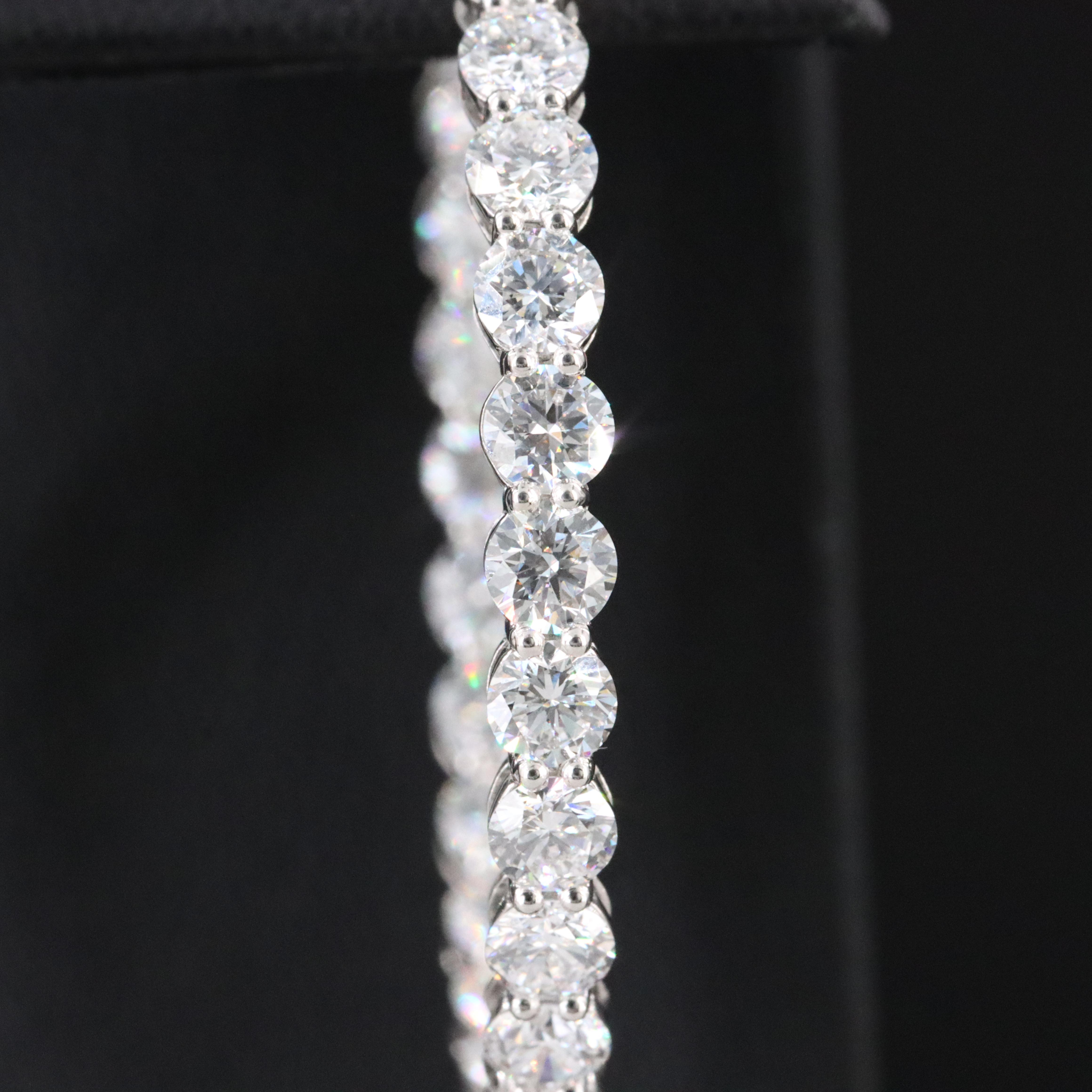 Platinum 8.95 CTW Lab Grown Diamond Inside Out Hoop Earrings