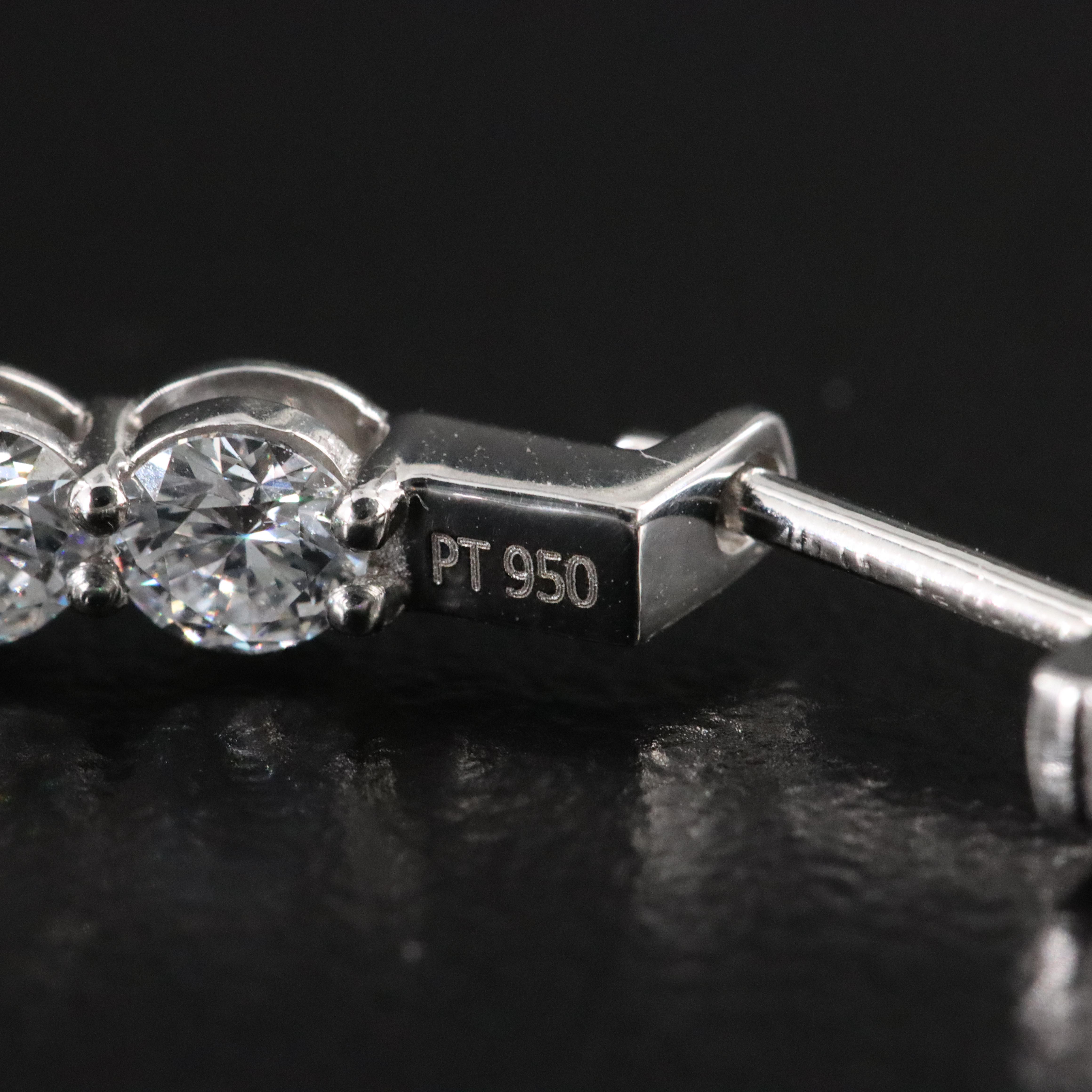 Platinum 8.95 CTW Lab Grown Diamond Inside Out Hoop Earrings