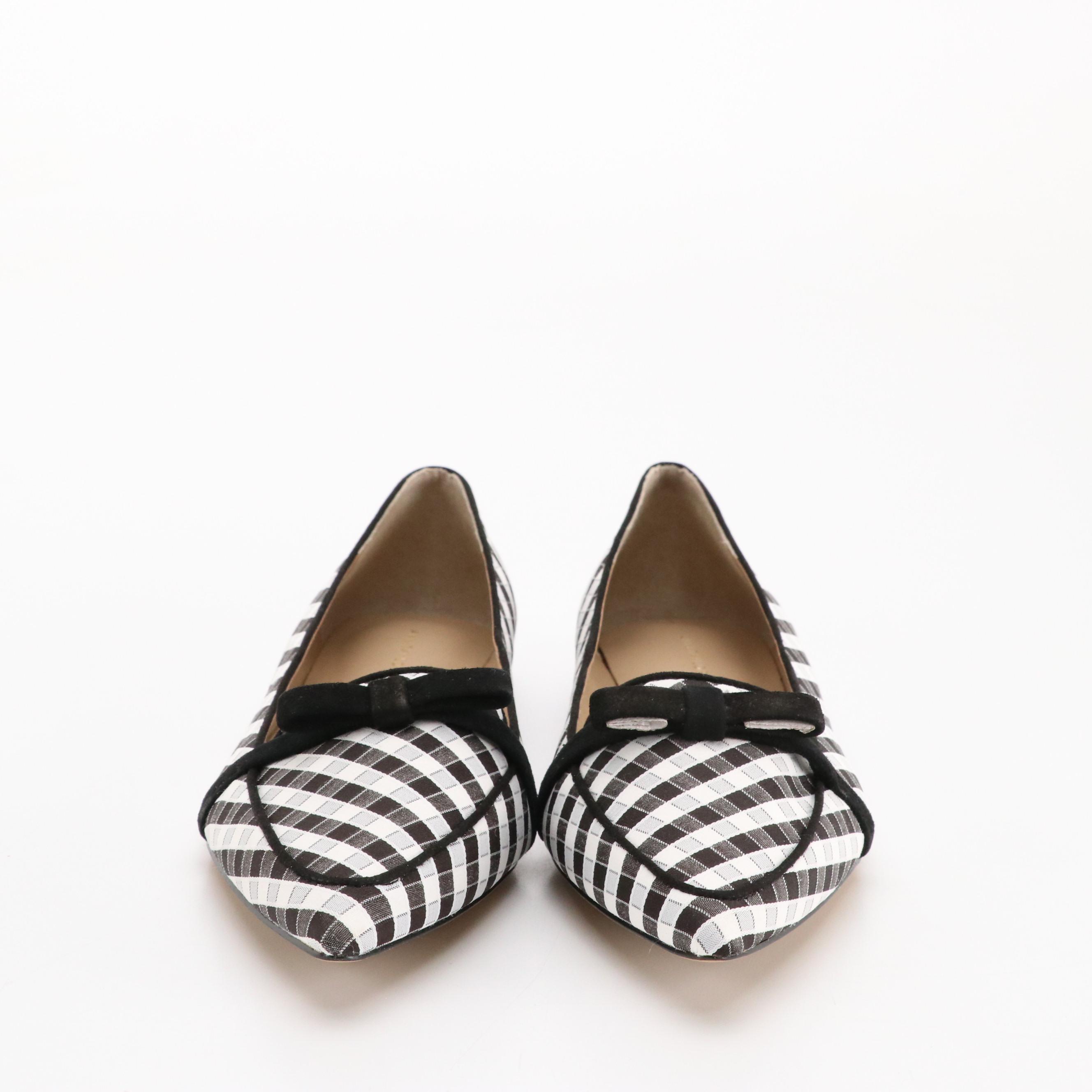 Ann Taylor Althea Gingham Bow and Michael Michel Kors Mae Flex Flats