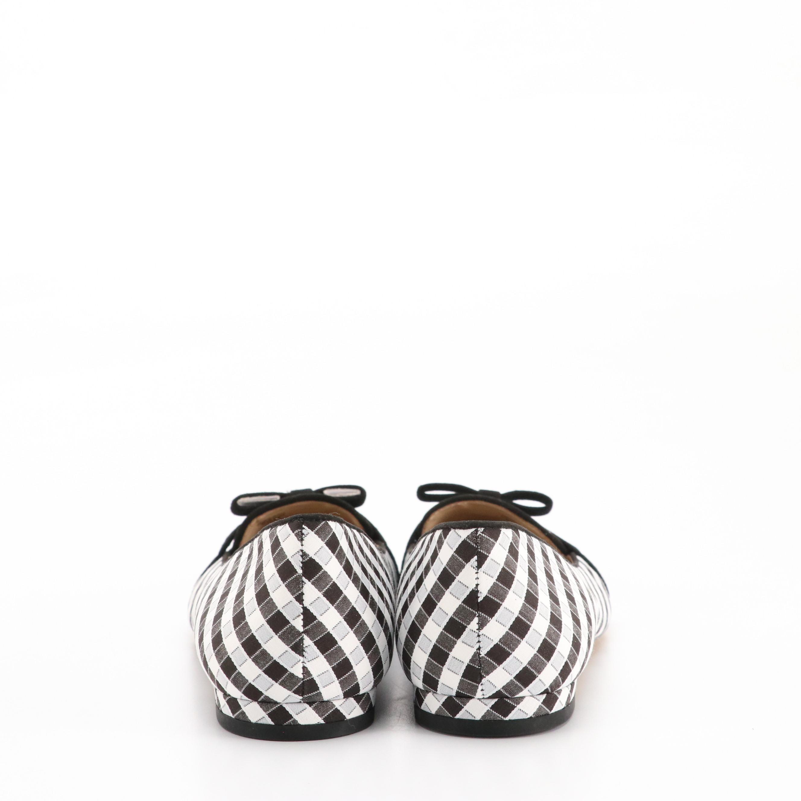 Ann Taylor Althea Gingham Bow and Michael Michel Kors Mae Flex Flats