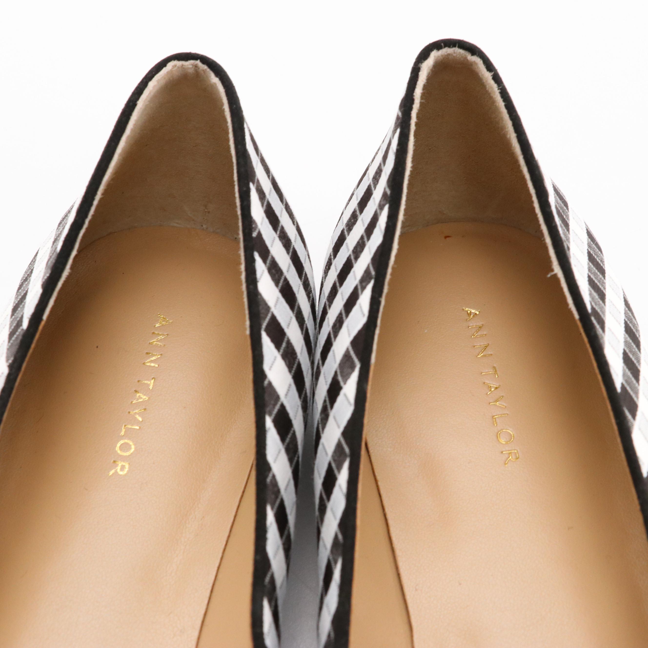 Ann Taylor Althea Gingham Bow and Michael Michel Kors Mae Flex Flats