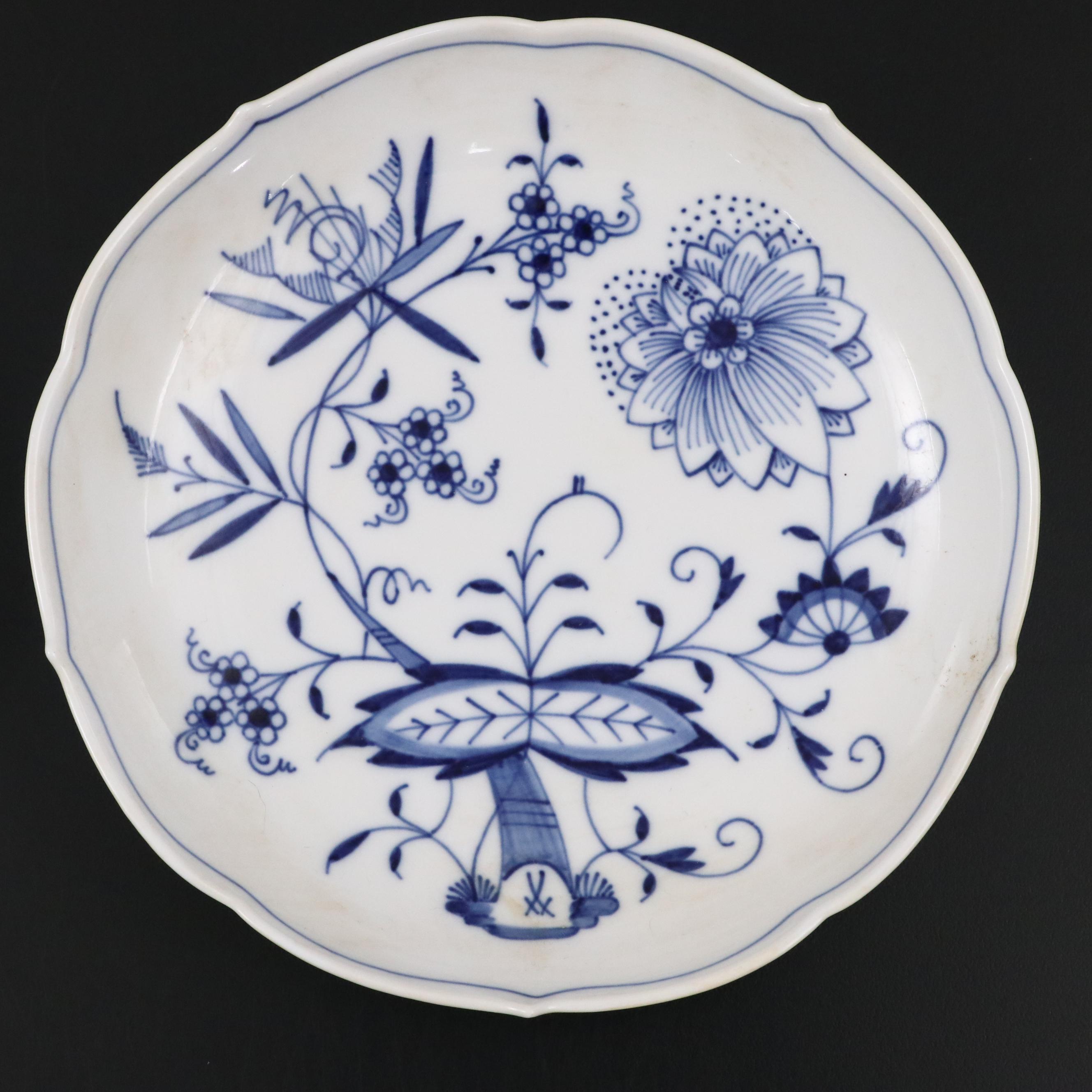 Meissen Porcelain Plate, Bowl, Ashtray, and More Table Accessories