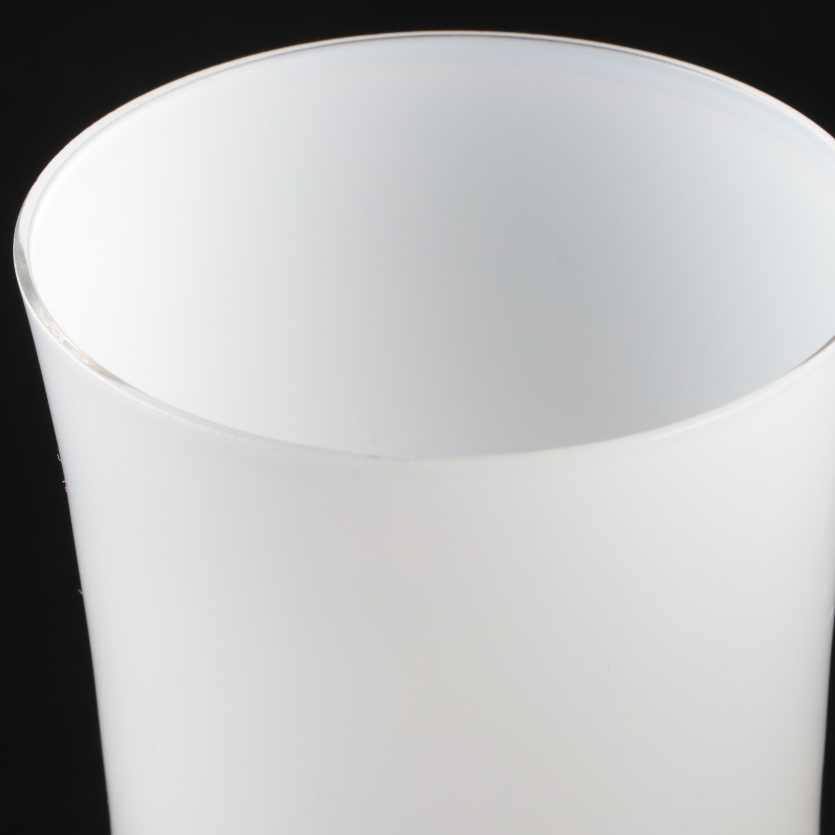 Denby "Mirage White" Blown Glass Water Goblets