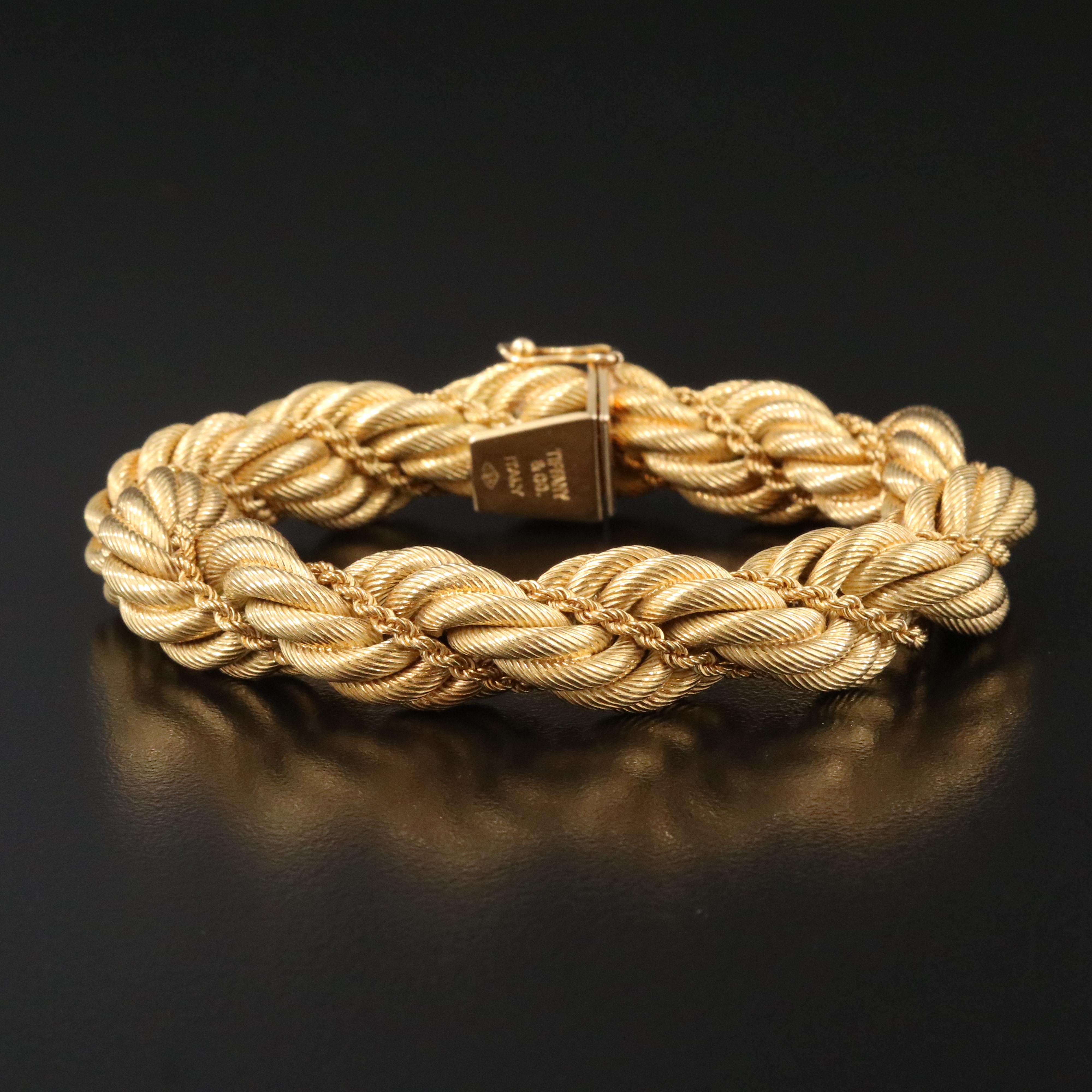 Tiffany & Co. 18K Double Twisted Rope Bracelet