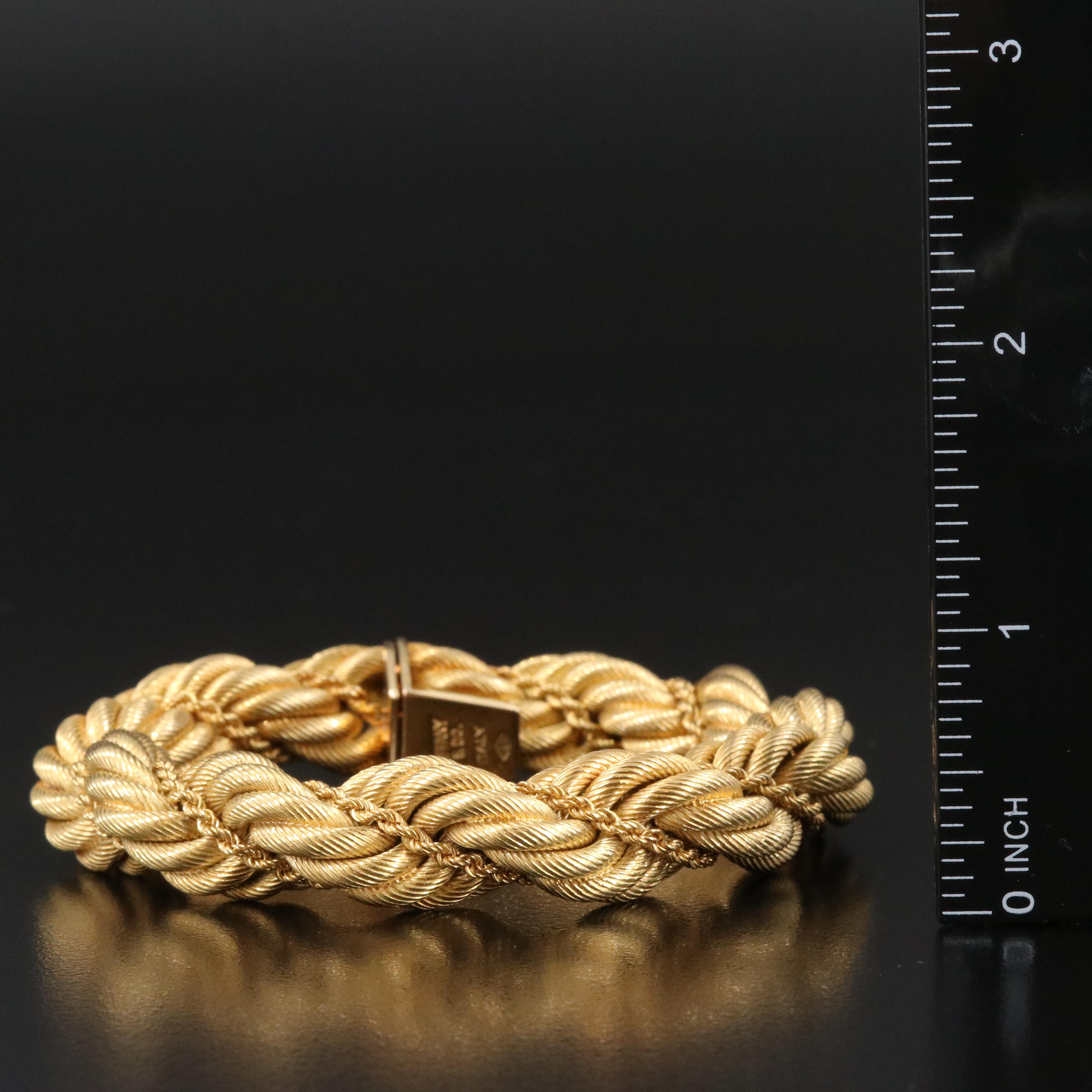Tiffany & Co. 18K Double Twisted Rope Bracelet