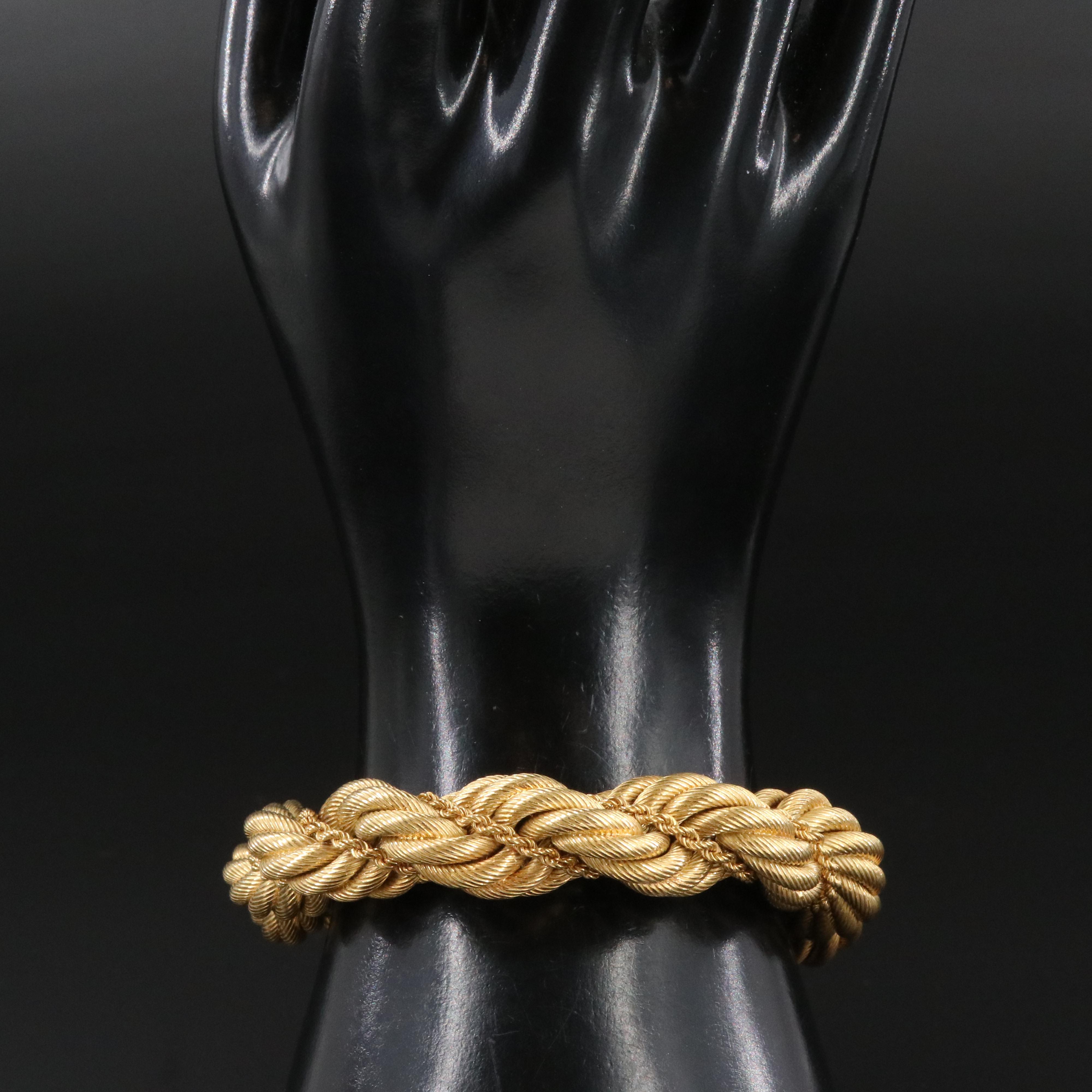 Tiffany & Co. 18K Double Twisted Rope Bracelet