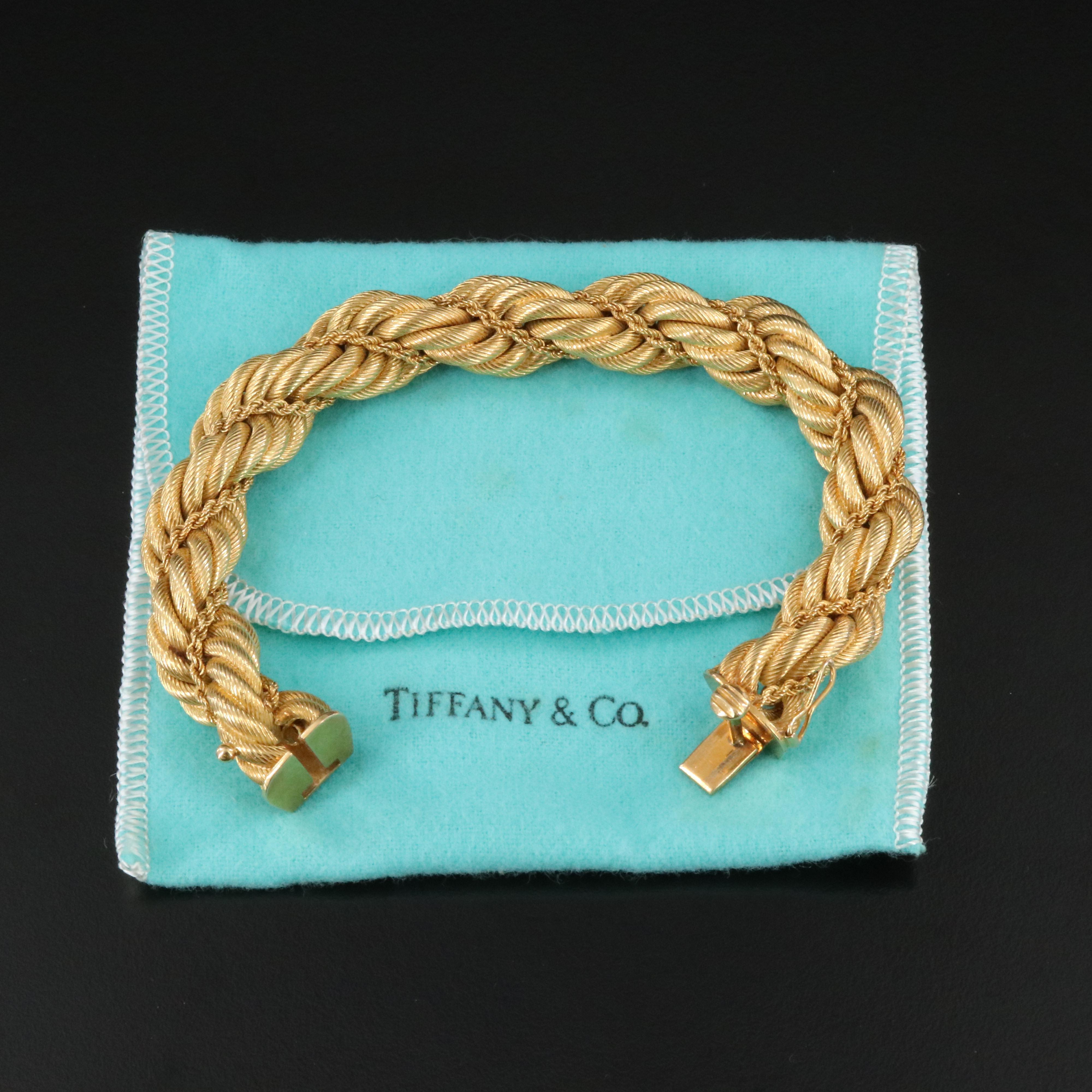 Tiffany & Co. 18K Double Twisted Rope Bracelet