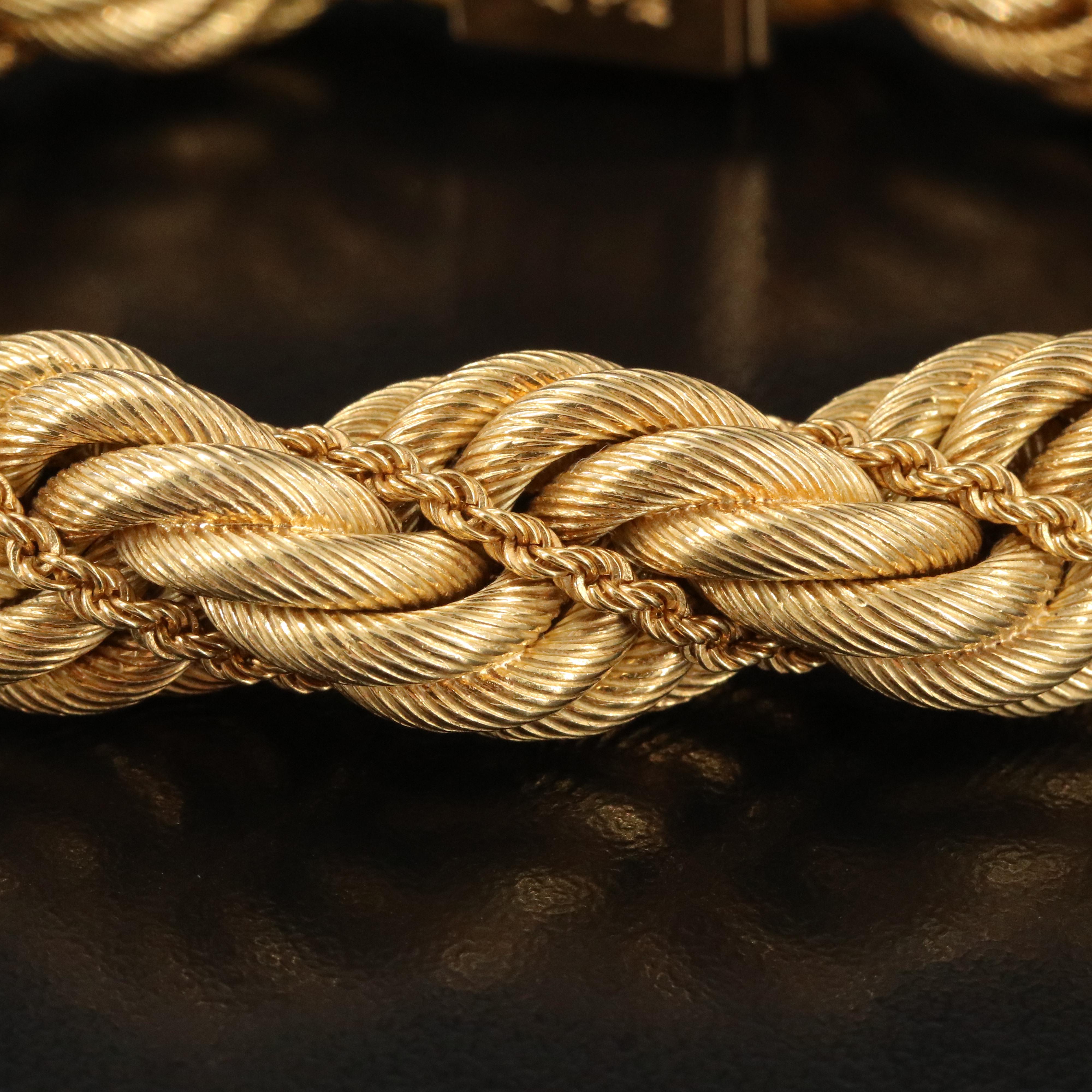 Tiffany & Co. 18K Double Twisted Rope Bracelet